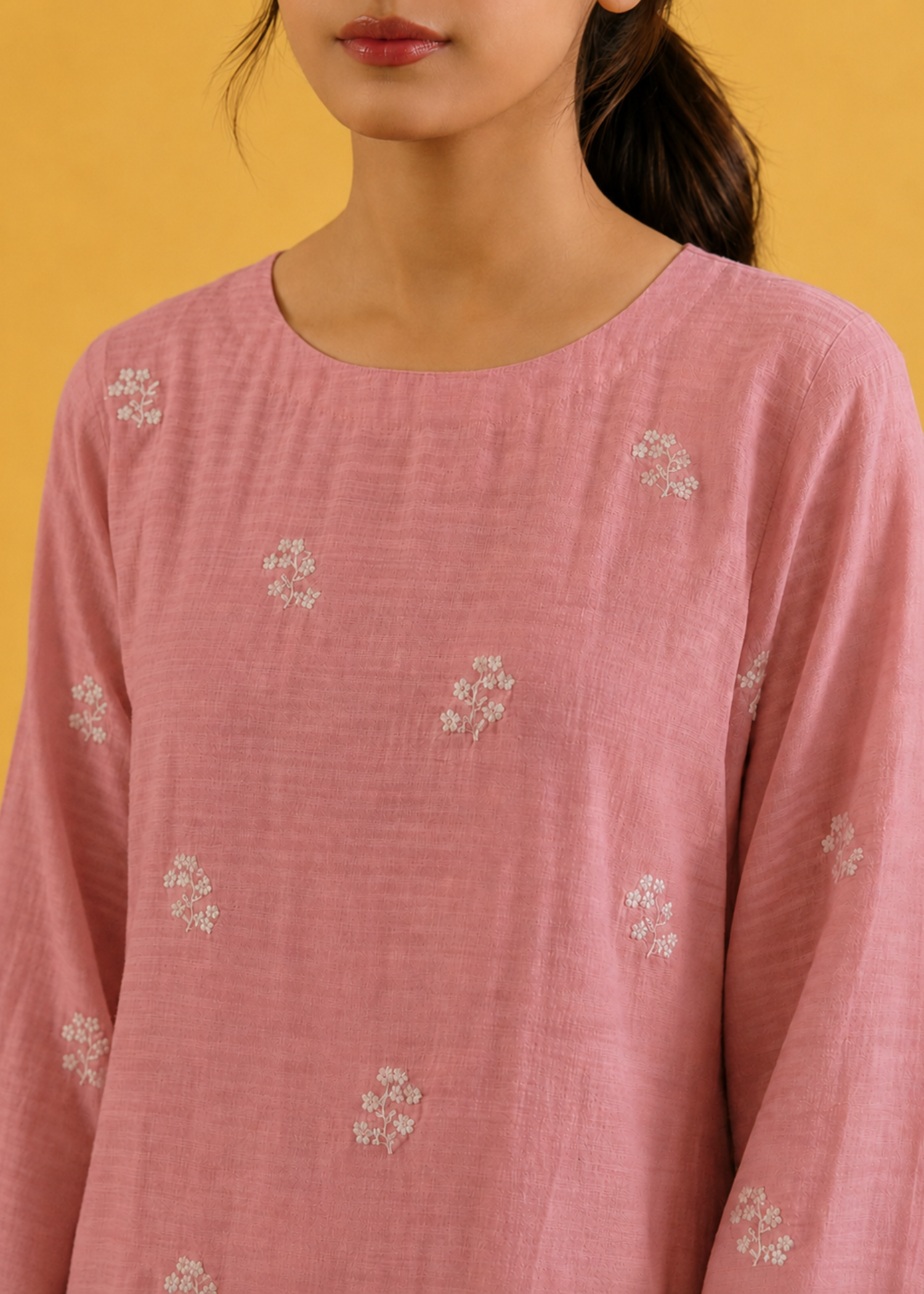 lawn Co Ord Sets in Rose pink