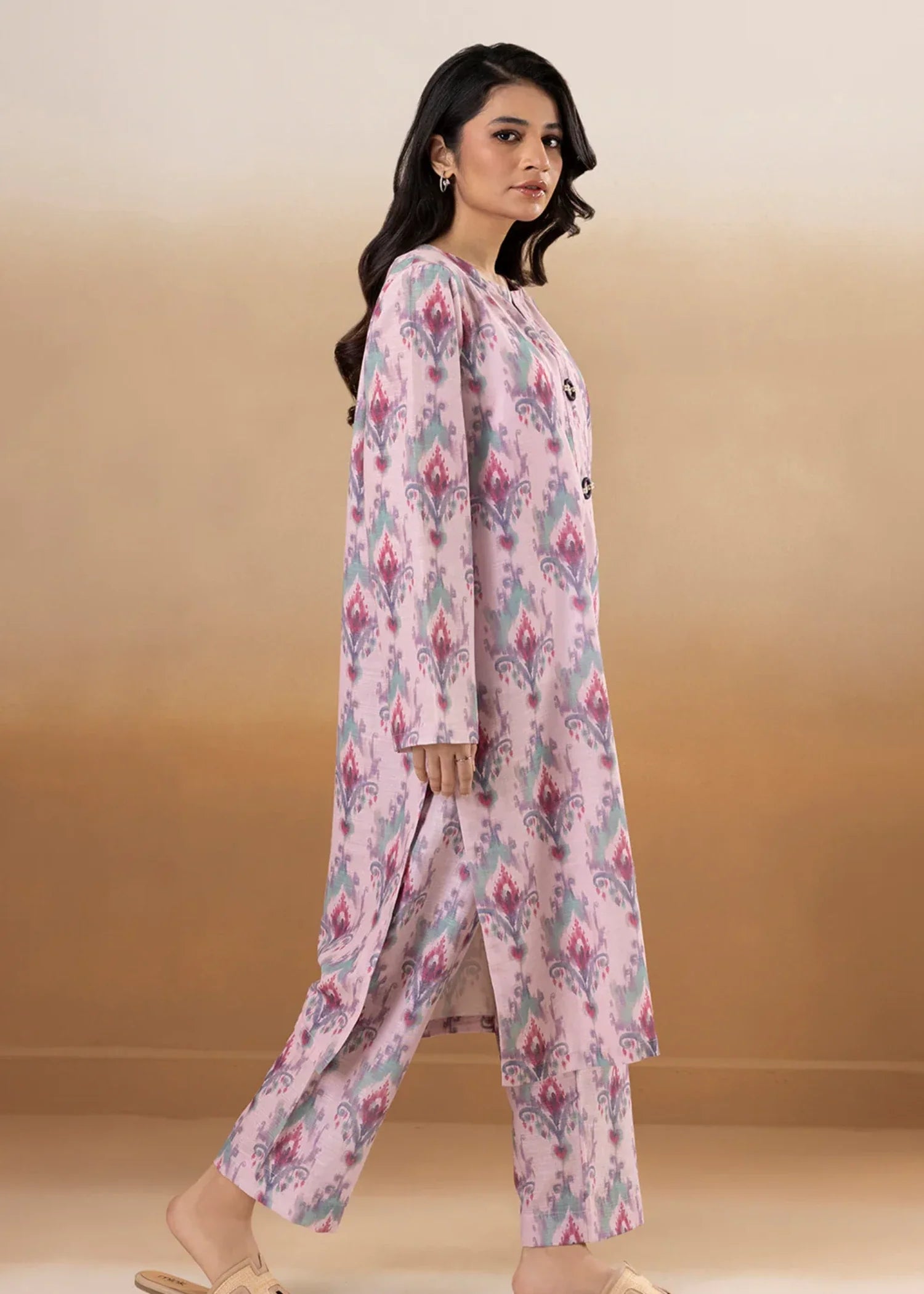khaddar Co Ord Sets in Lilac