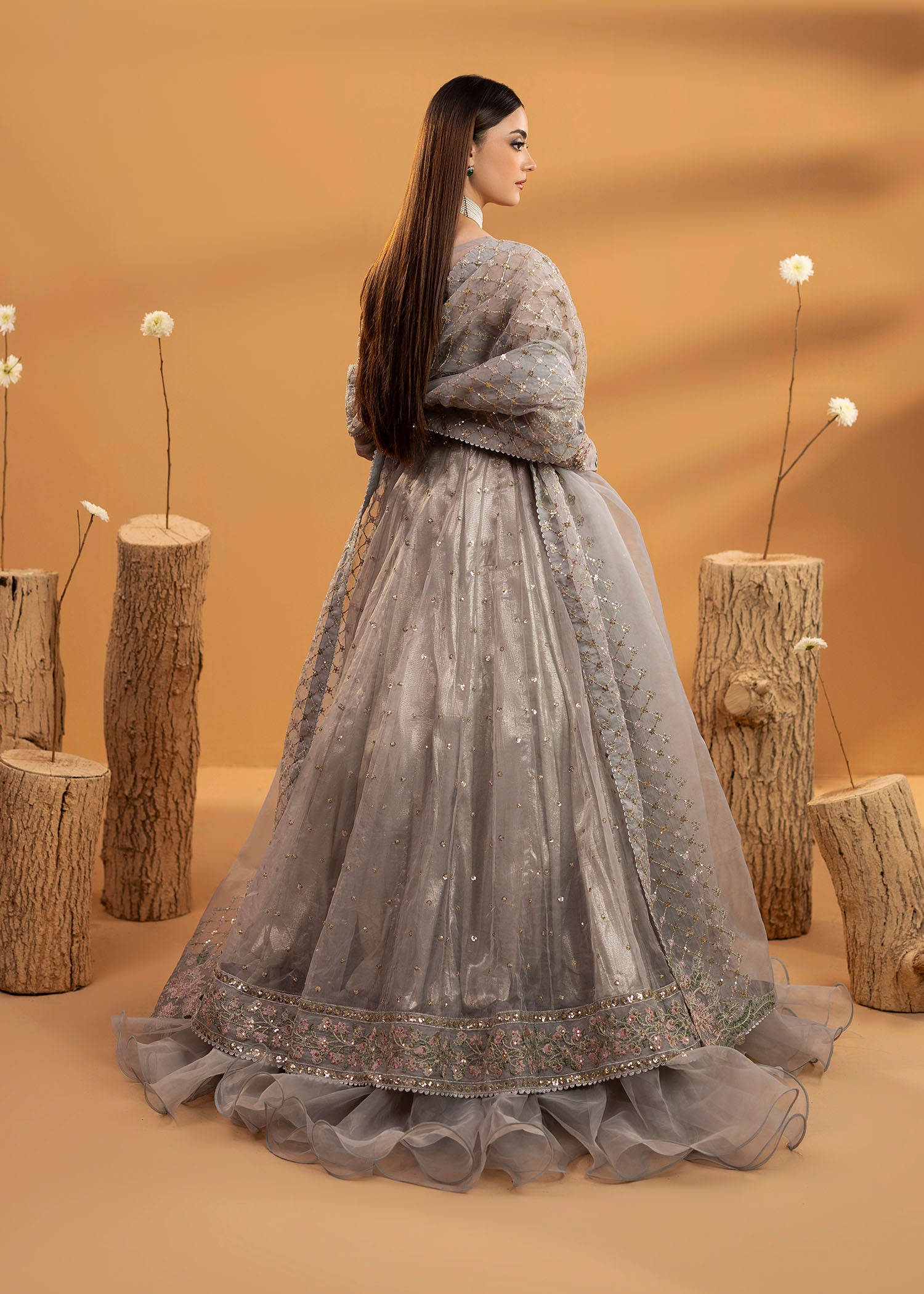 organza Maxi in Grey