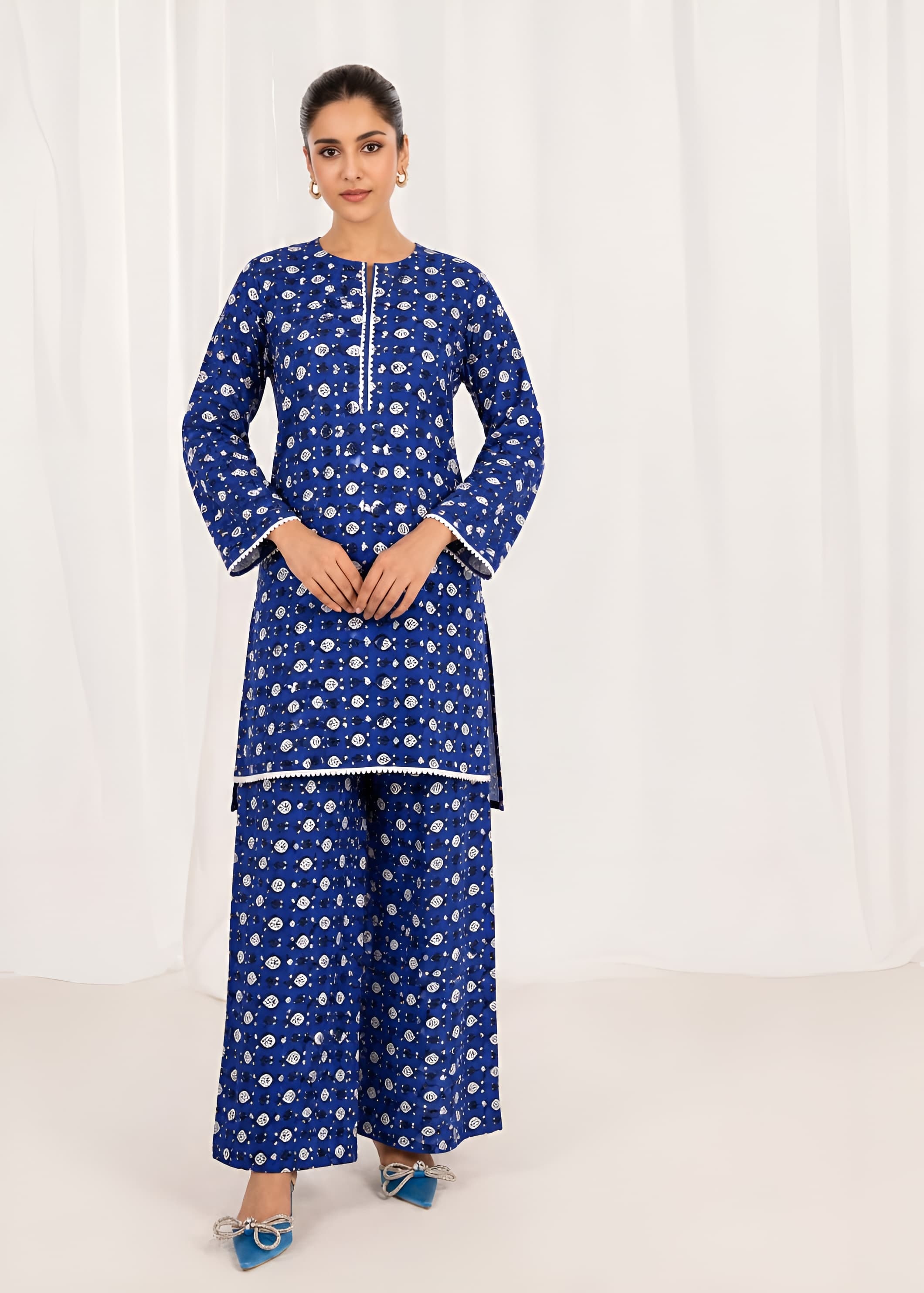 linen Co Ord Sets in Midnight blue