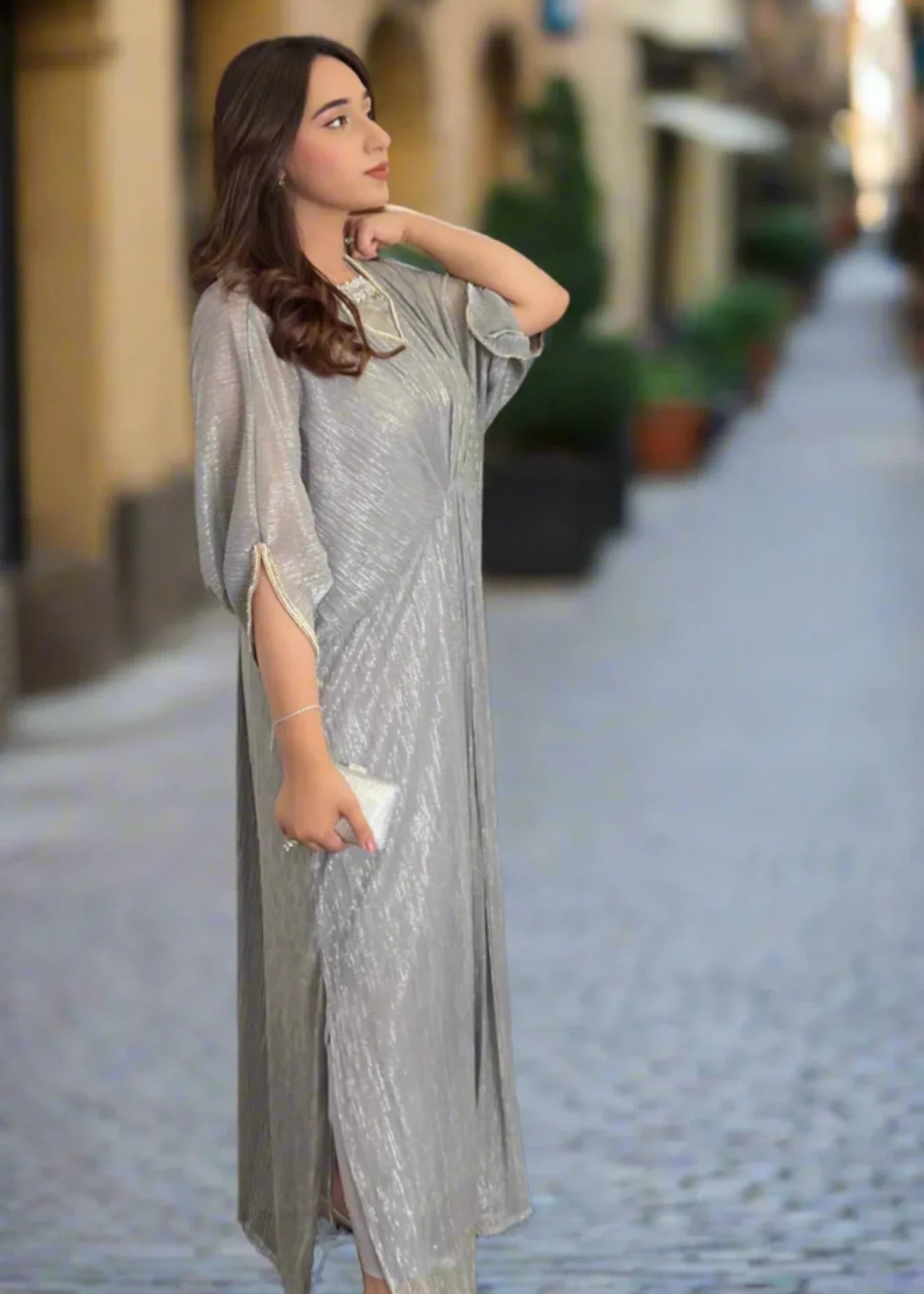 moonlight Kaftan in Grey