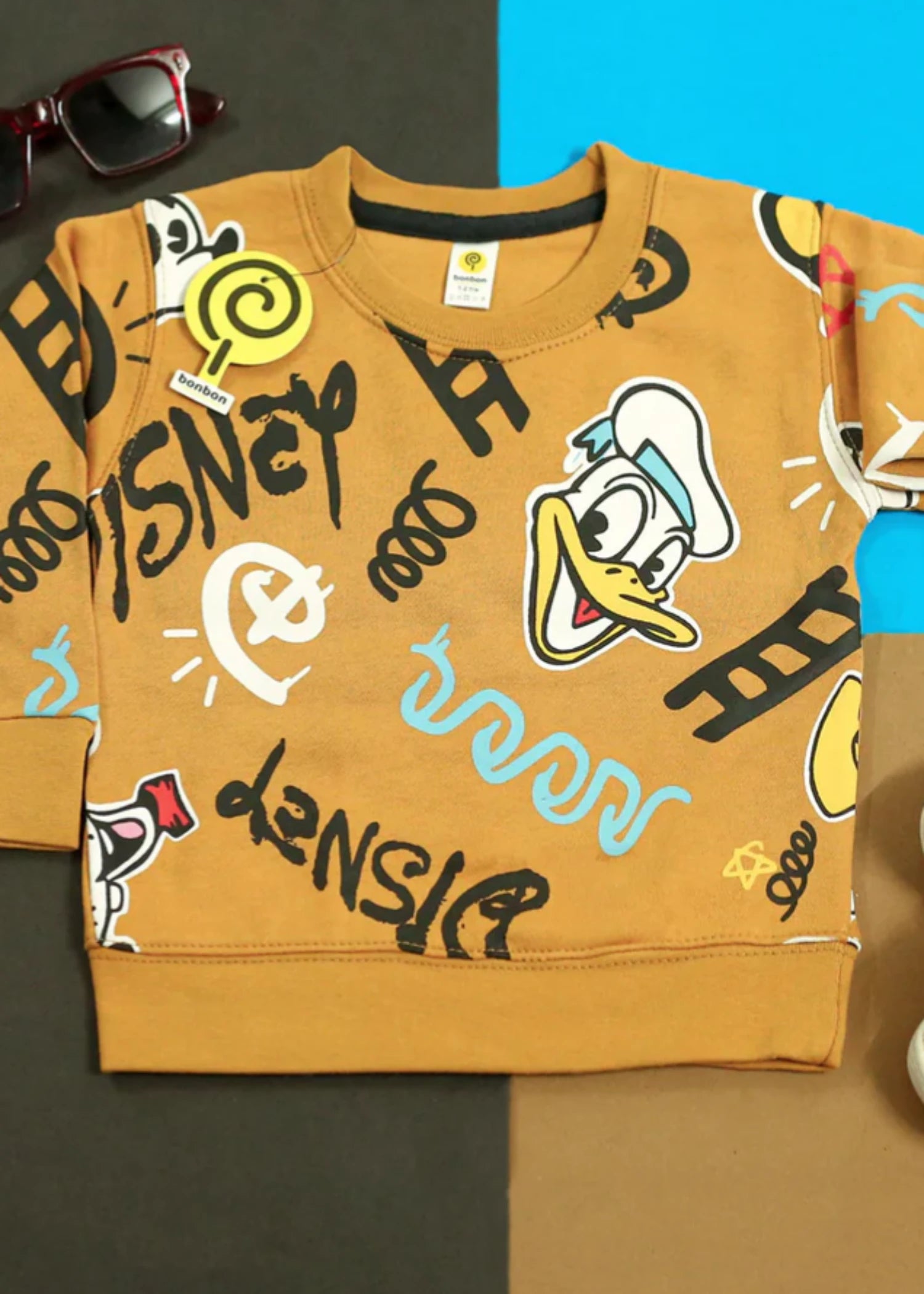 fleece Sweatshirt in Mustard