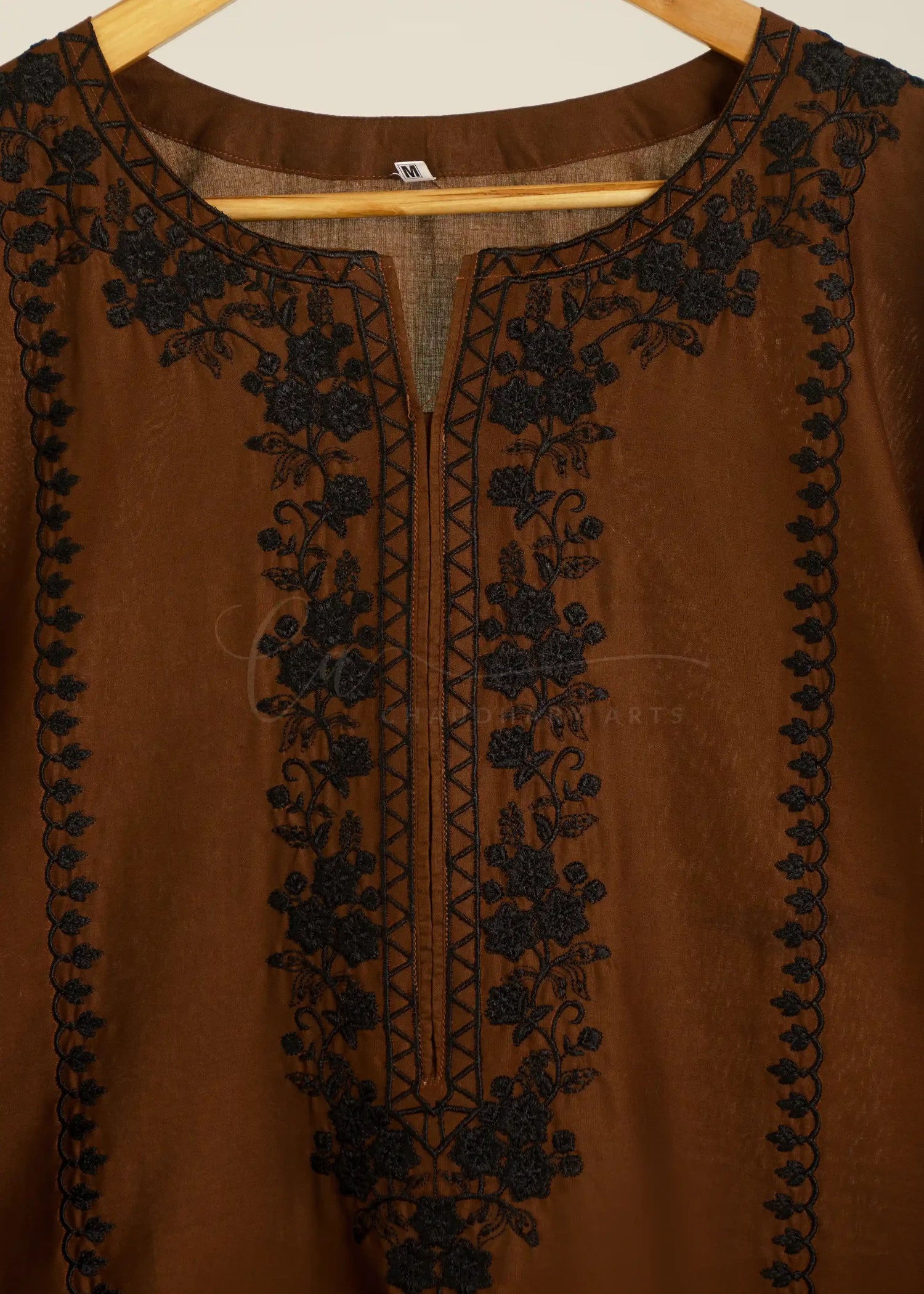 cotton Kurta Set in Hazelwood brown