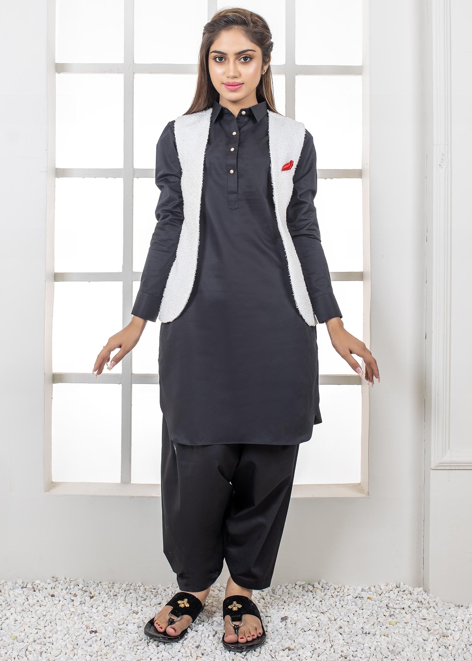 brochea jacquard Jacket in White
