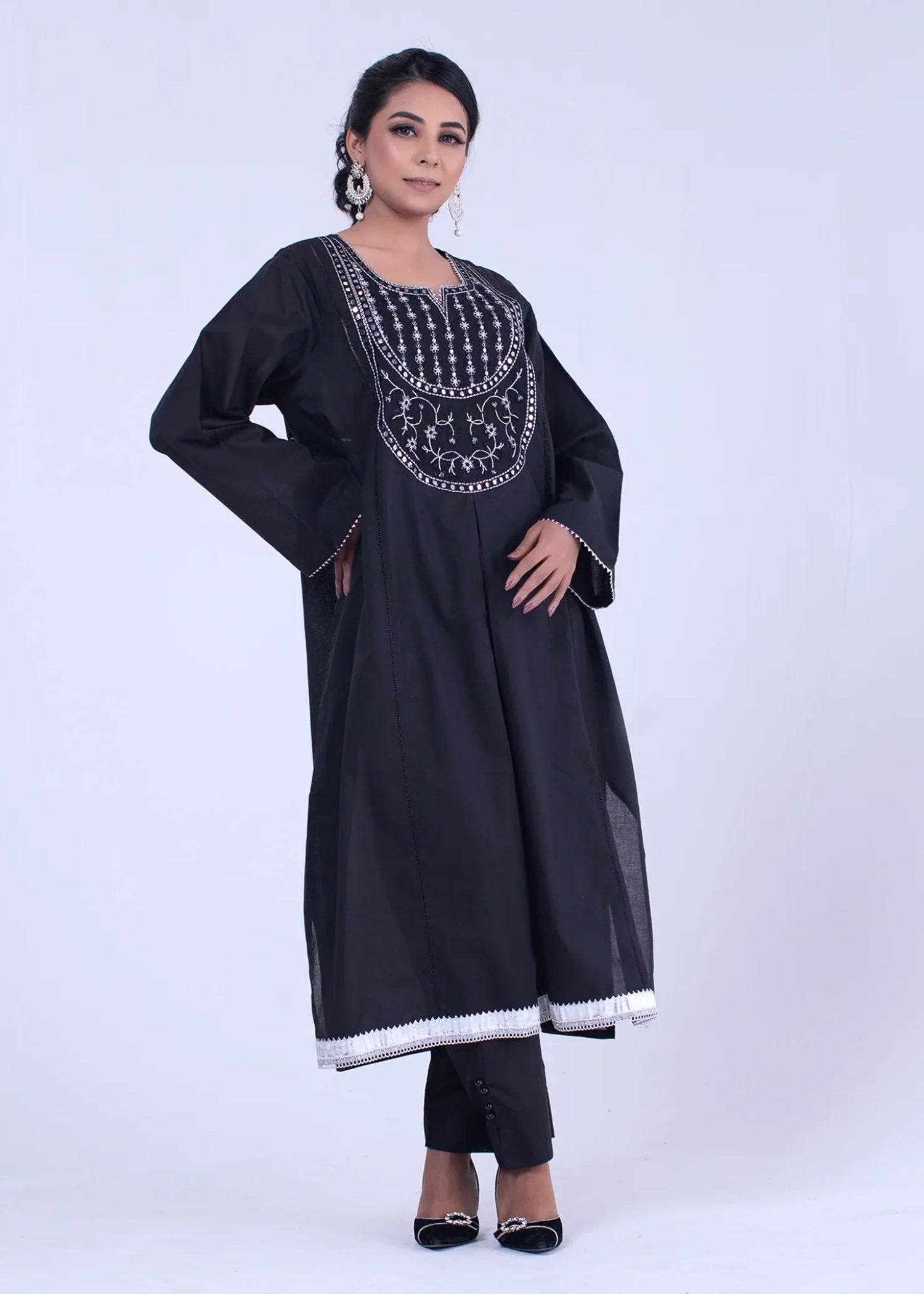 cotton Kurti in Black