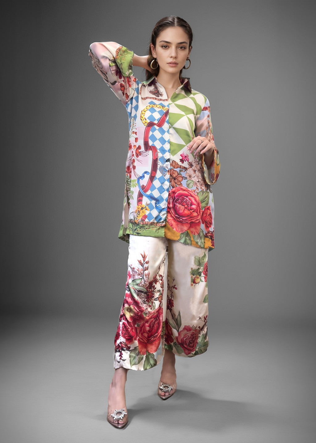 satin Co ord Sets in Multi