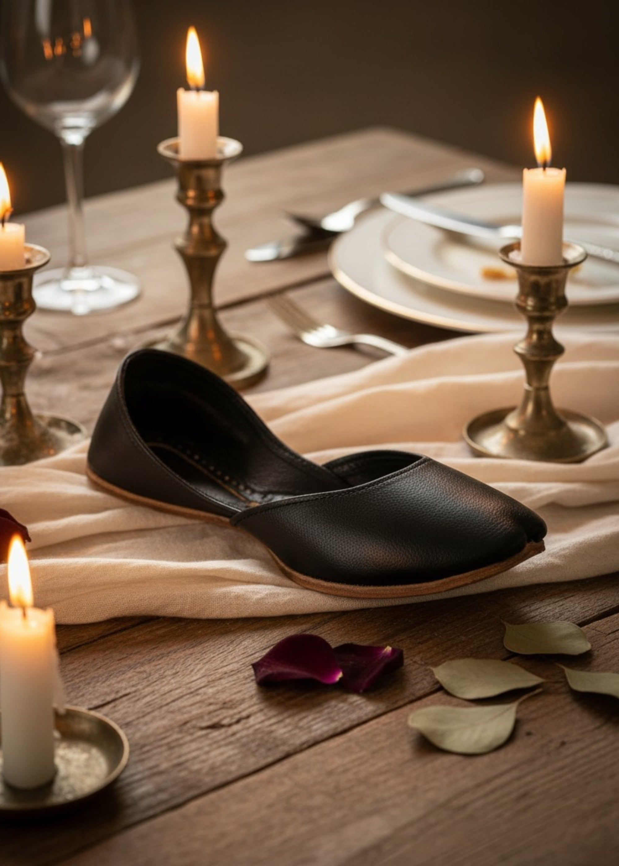 Khussa in Black by - High Quality Women Khussa QNY9141