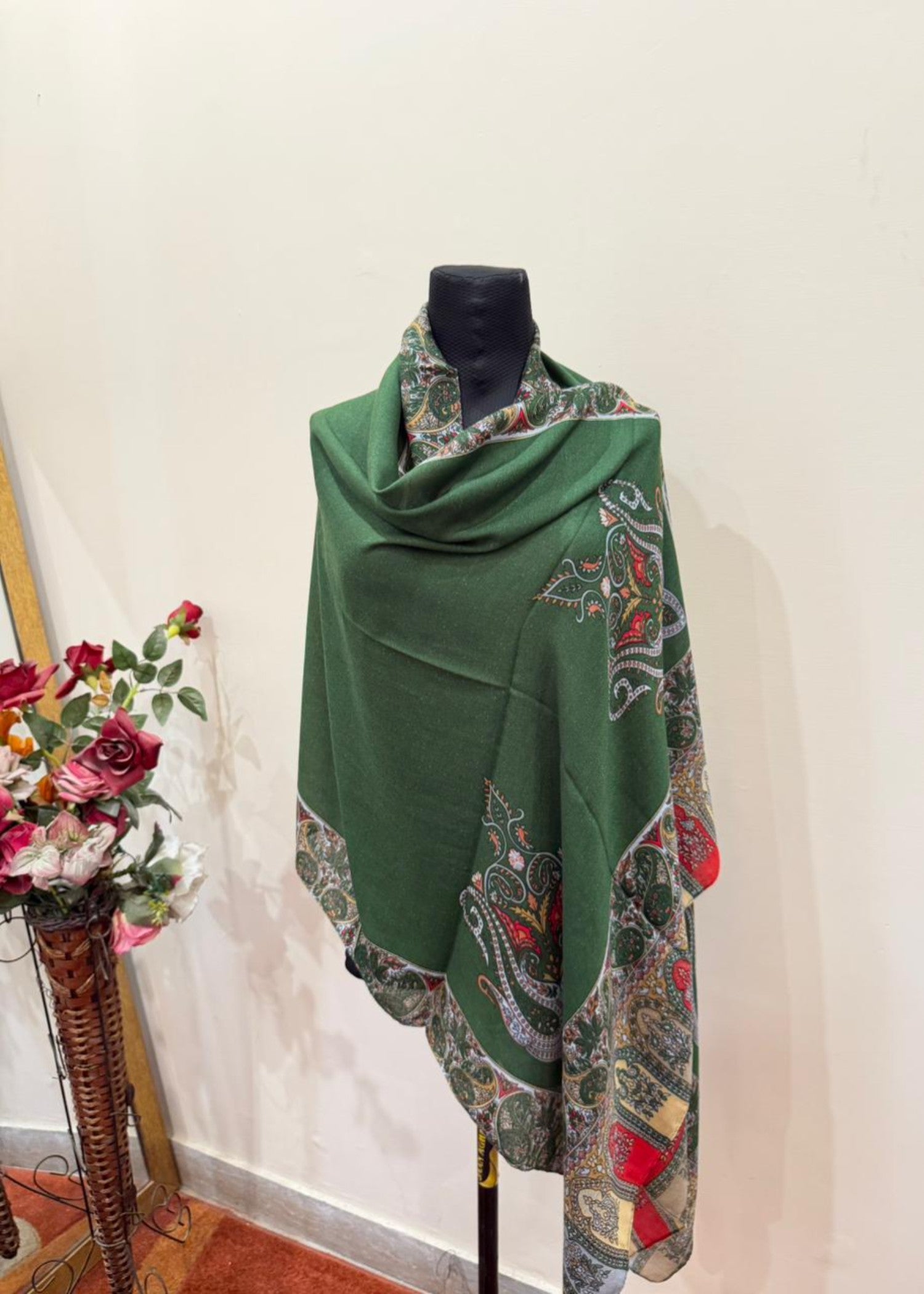 viscose Hijab in Forest green