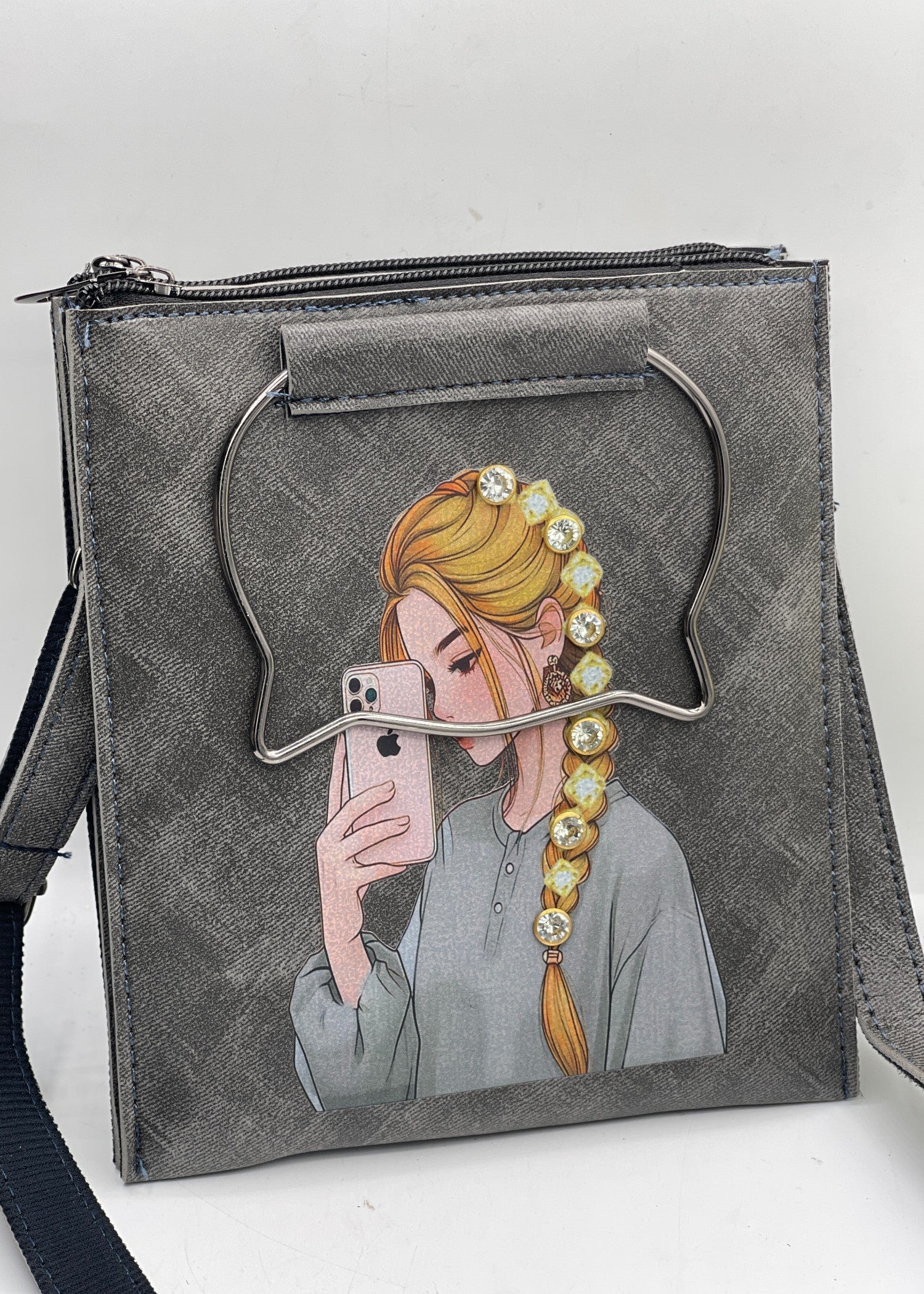 Crossbody in Dark grey Color by - Trendy Women Crossbody YOP2910