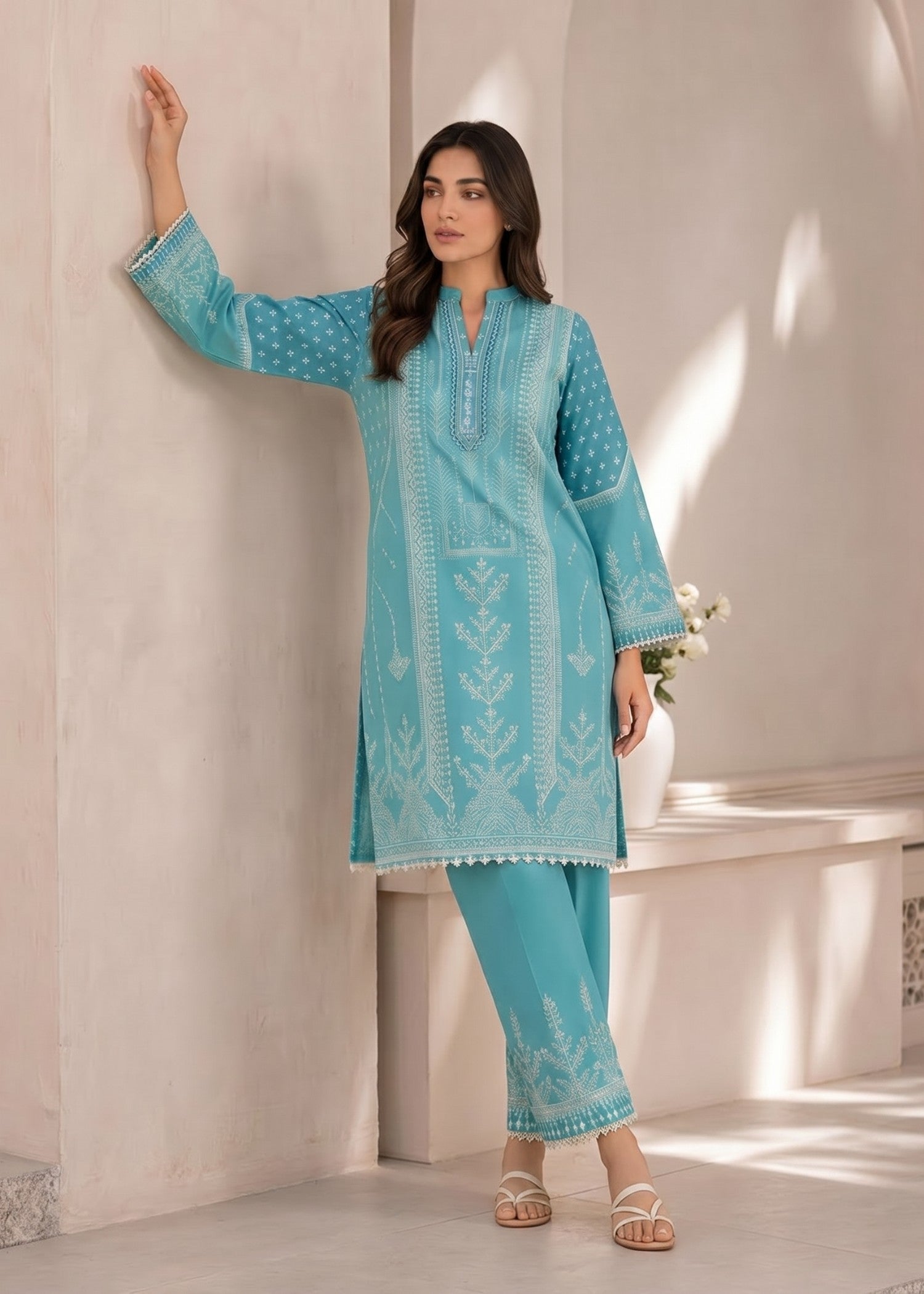 cambric Unstitched in Aquamarine