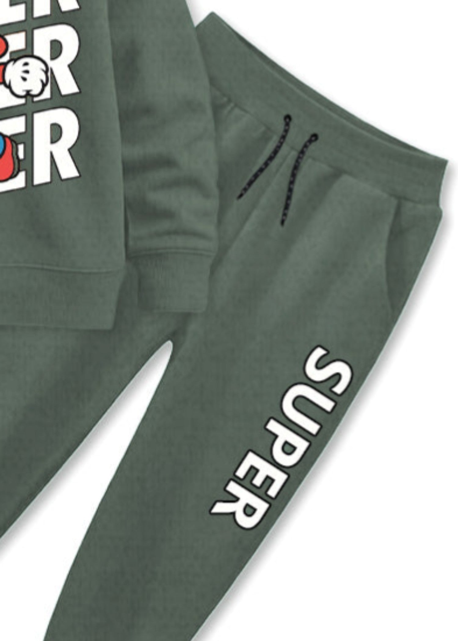 fleece Tracksuit in Green