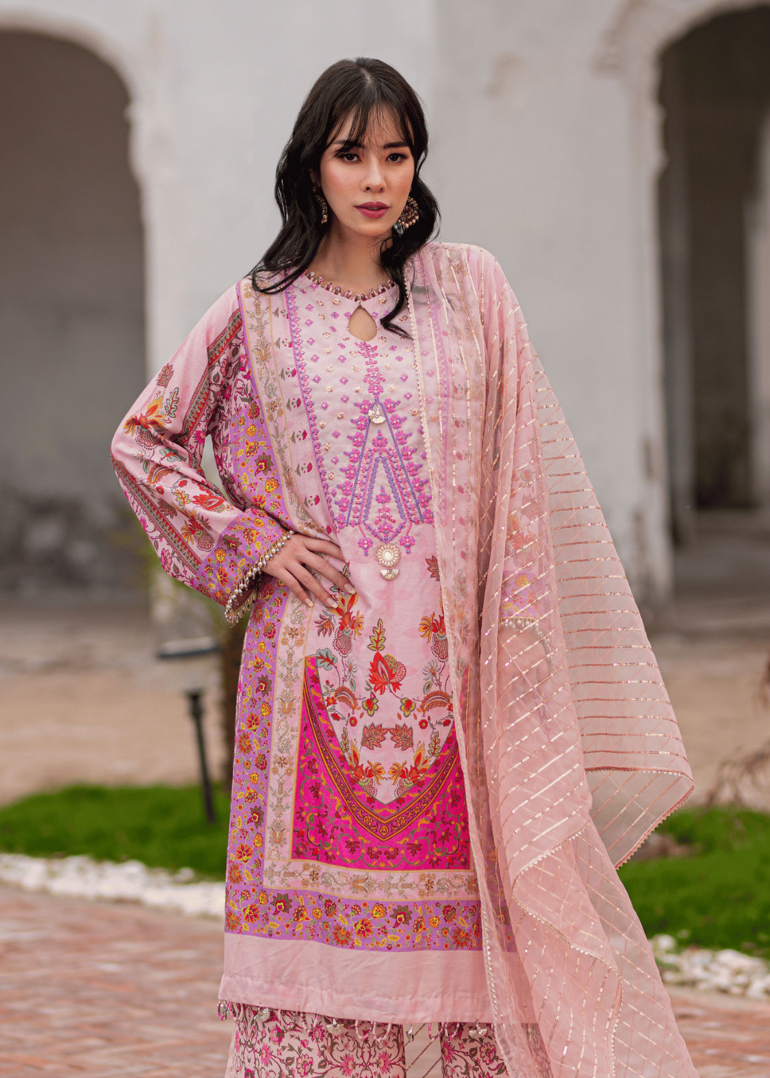 cotton Unstitched in Pastel pink