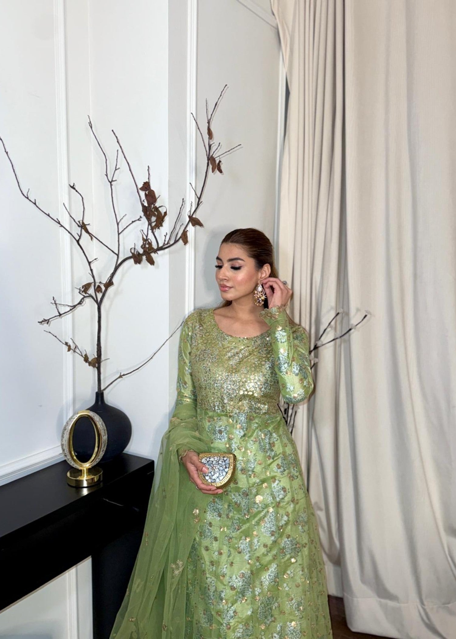 net Maxi in Apple green