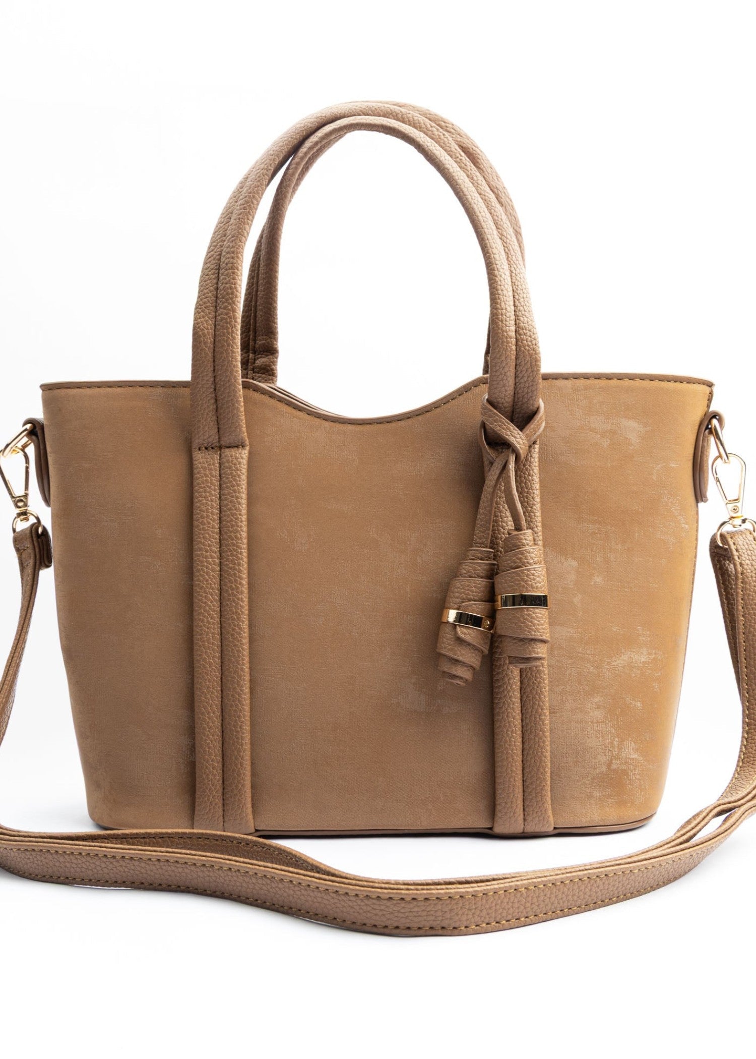 Tote Bag in Camel brown Color by - Trendy Women Tote Bag KTC1790