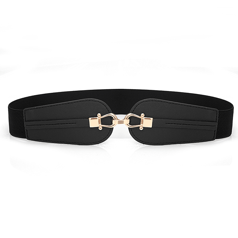Women'S Elastic Waistband Fashion Stretch Wide Belt