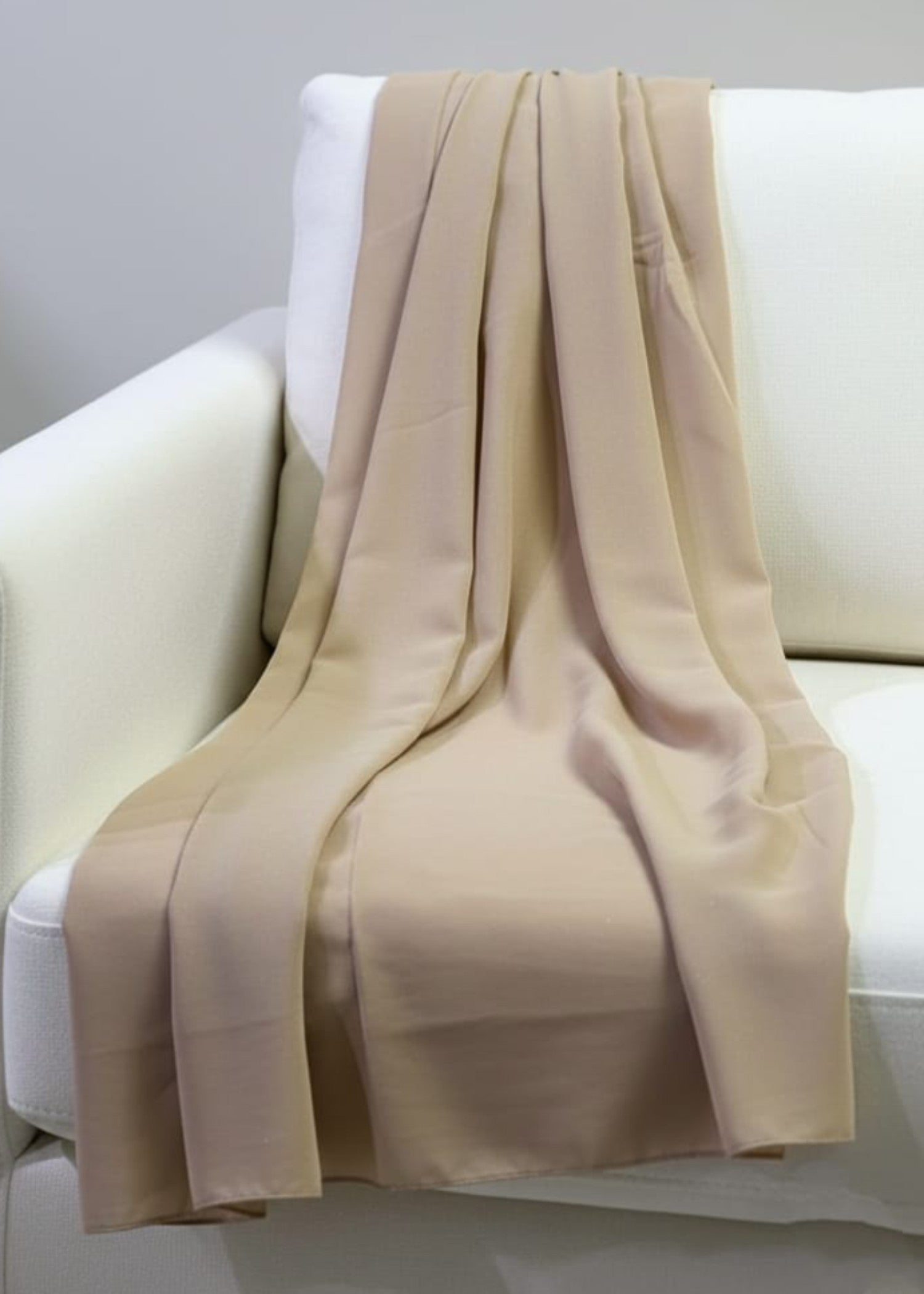 georgette Hijab in Tan brown