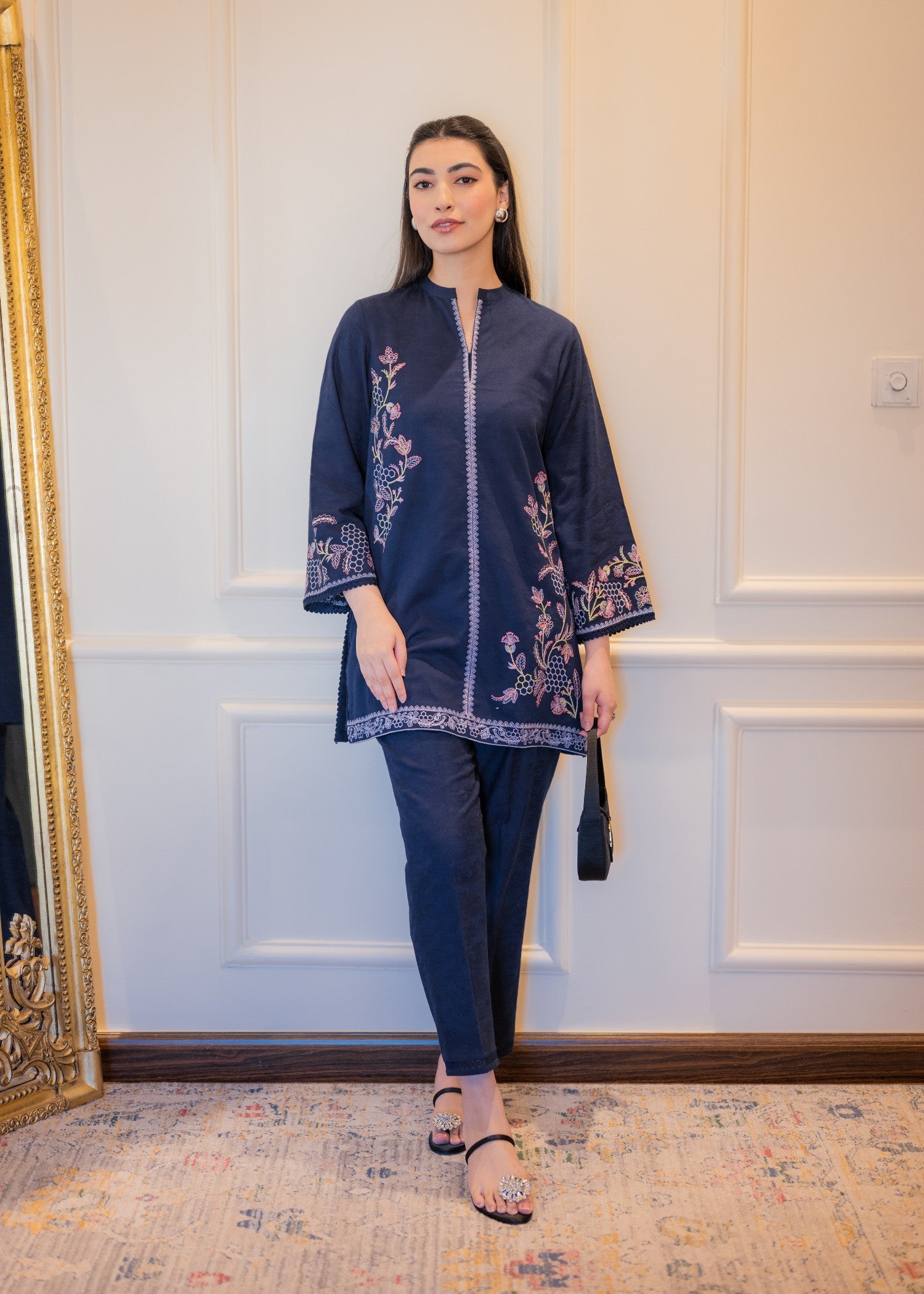 dobby Co Ord Sets in Blue