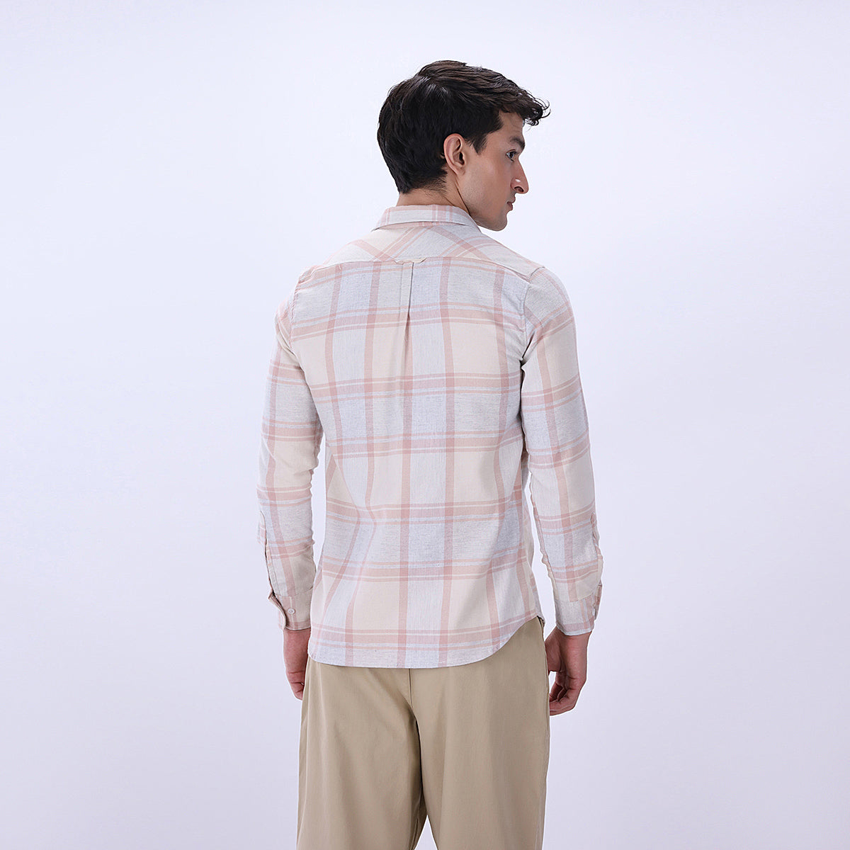 polycotton Casual Shirt in Off-white