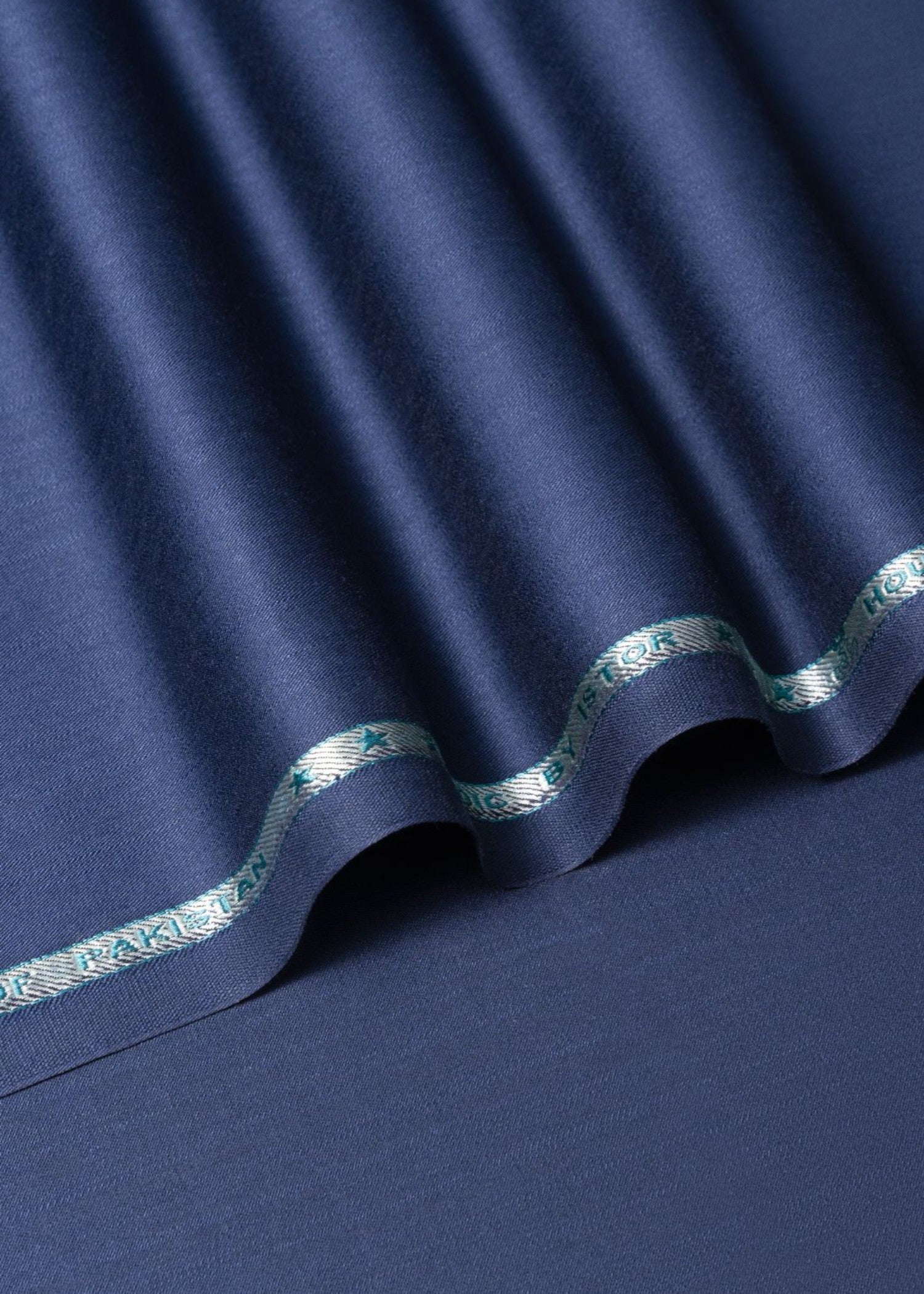 cotton Unstitched in Midnight blue by Istor House Of Premium Fabrics