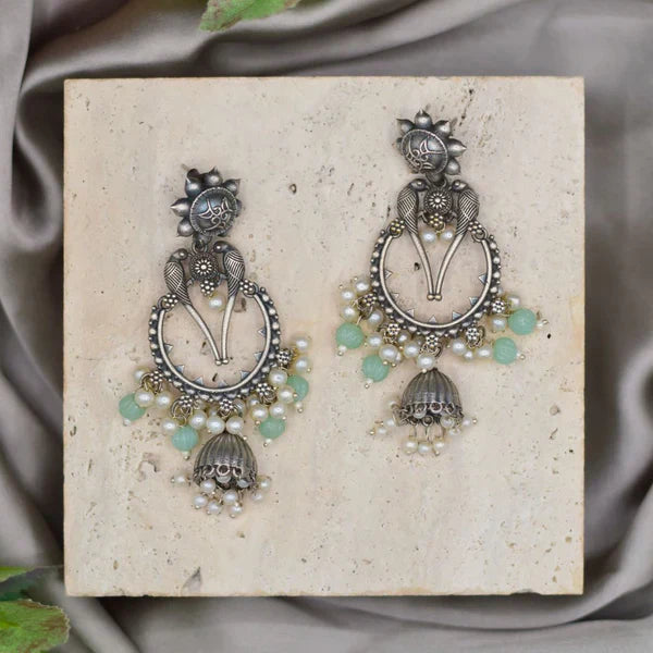Earrings in Mint green Color by - Trendy Women Earrings WZH1487