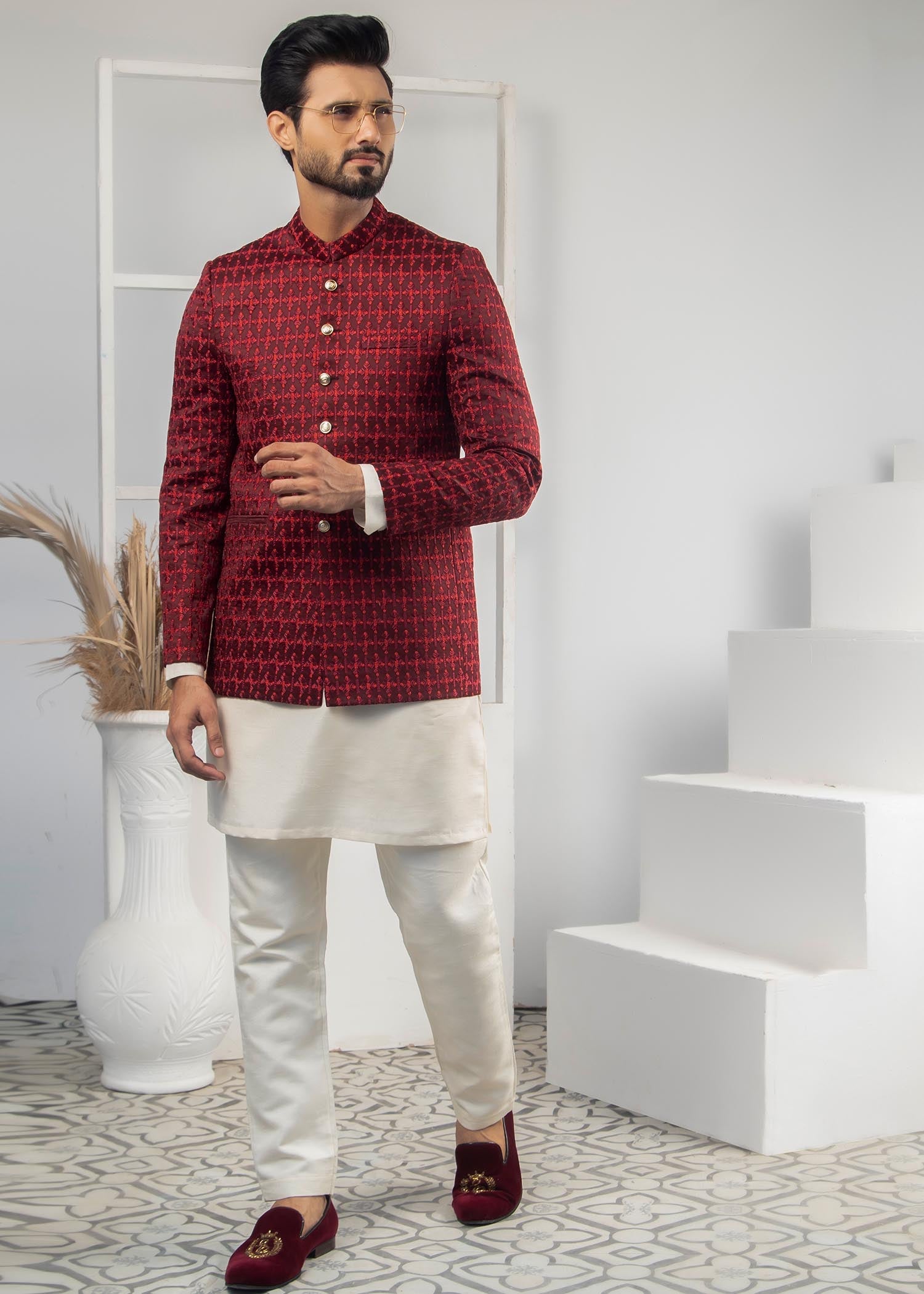 cotton Prince Coat in Red