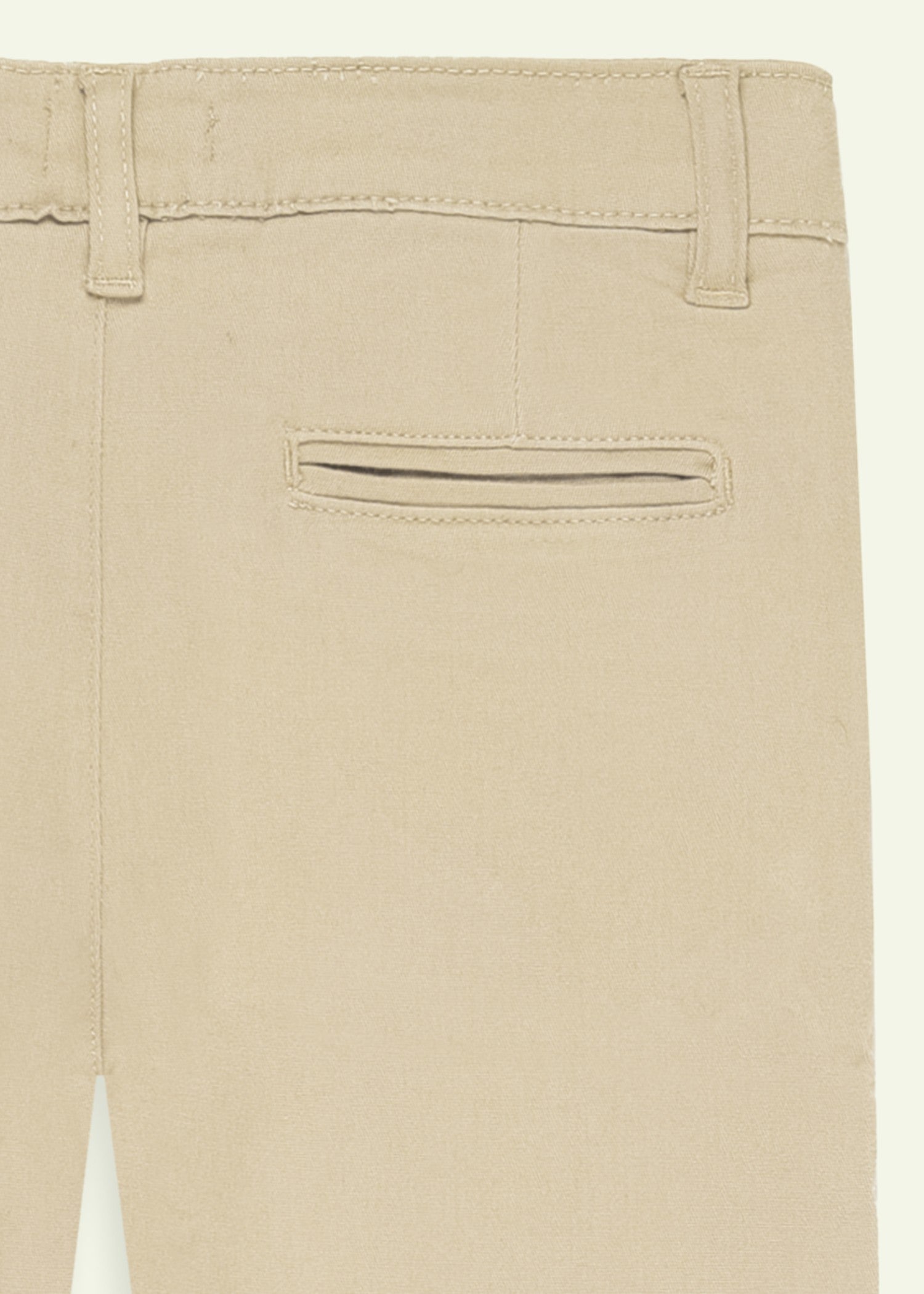 twill cotton Pants in Khaki brown