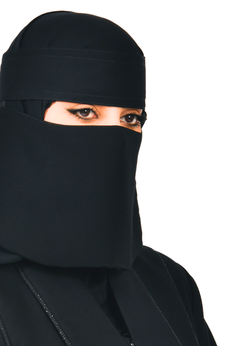 chiffon Veil in Jet black