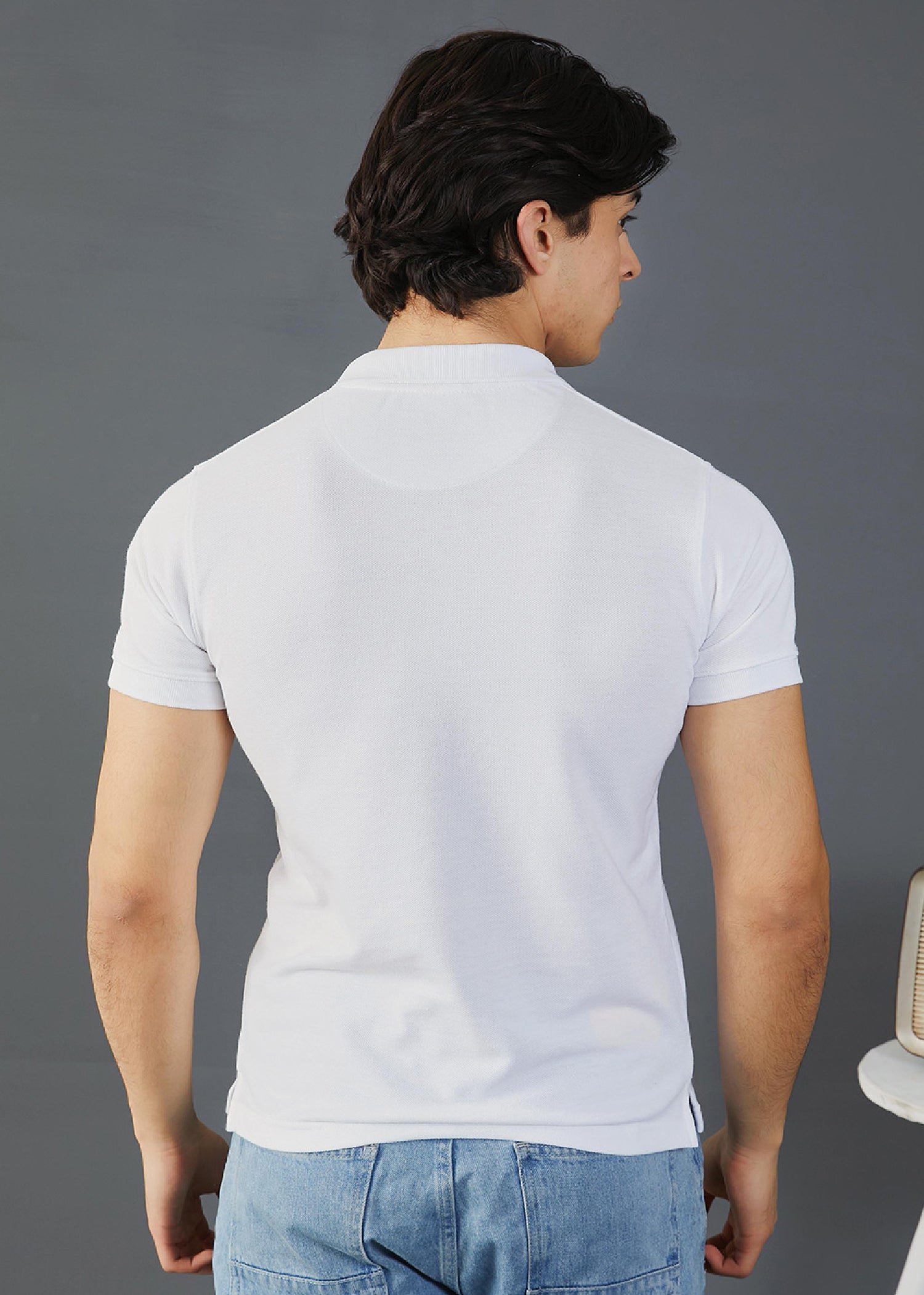 porque/pique Polo Shirt in White