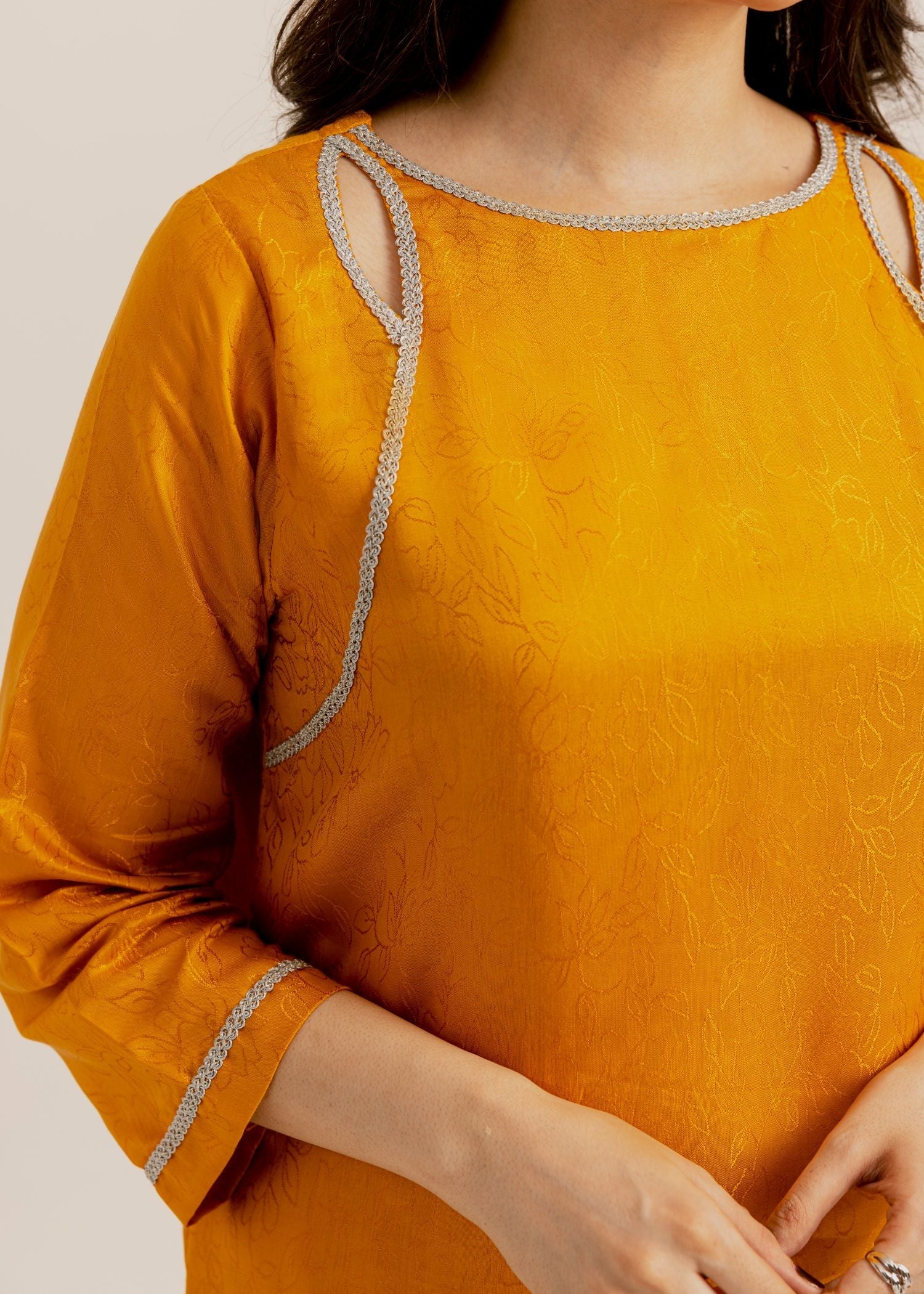 viscose Co Ord Sets in Mustard