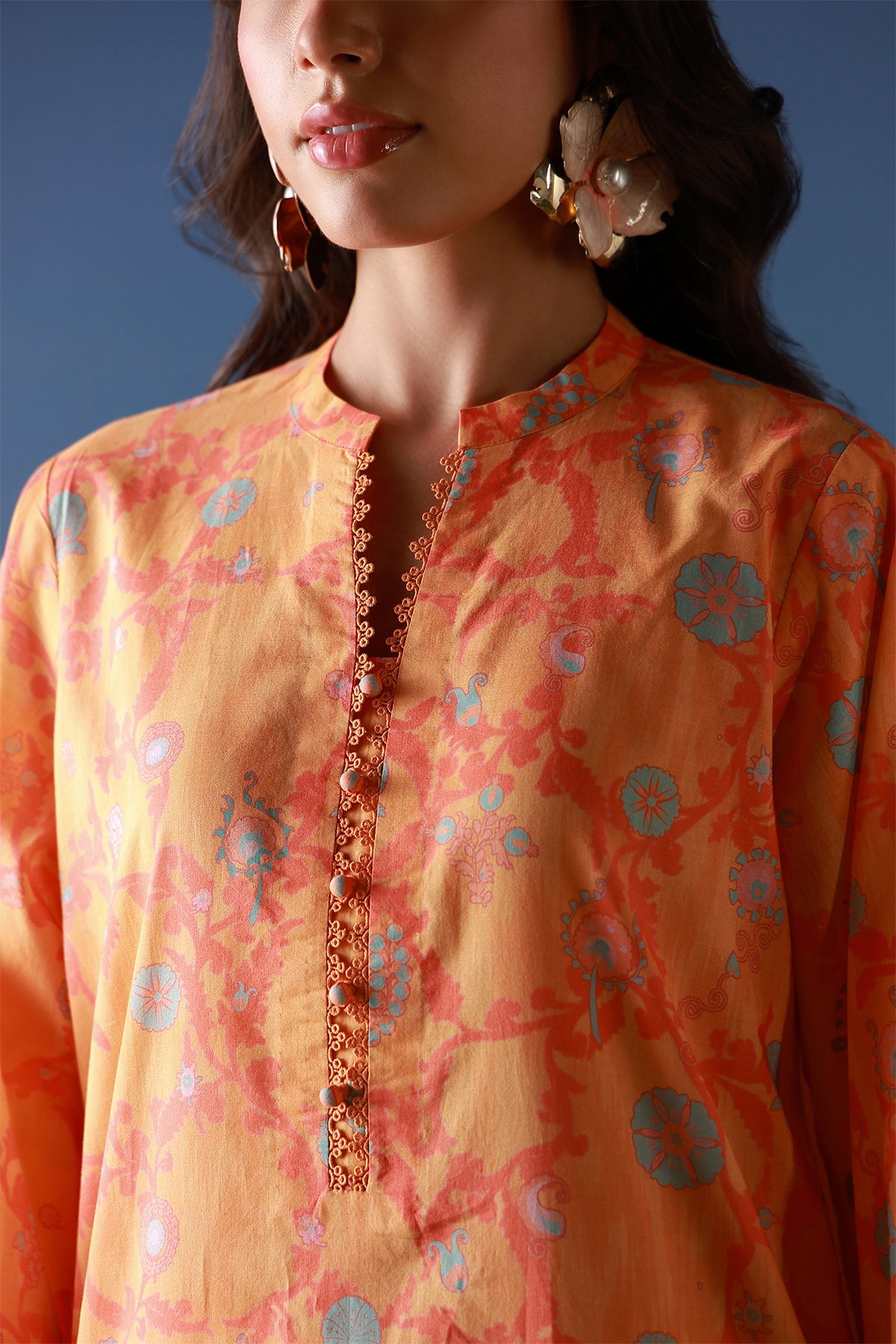 Mirha Lawn – Amber Petals