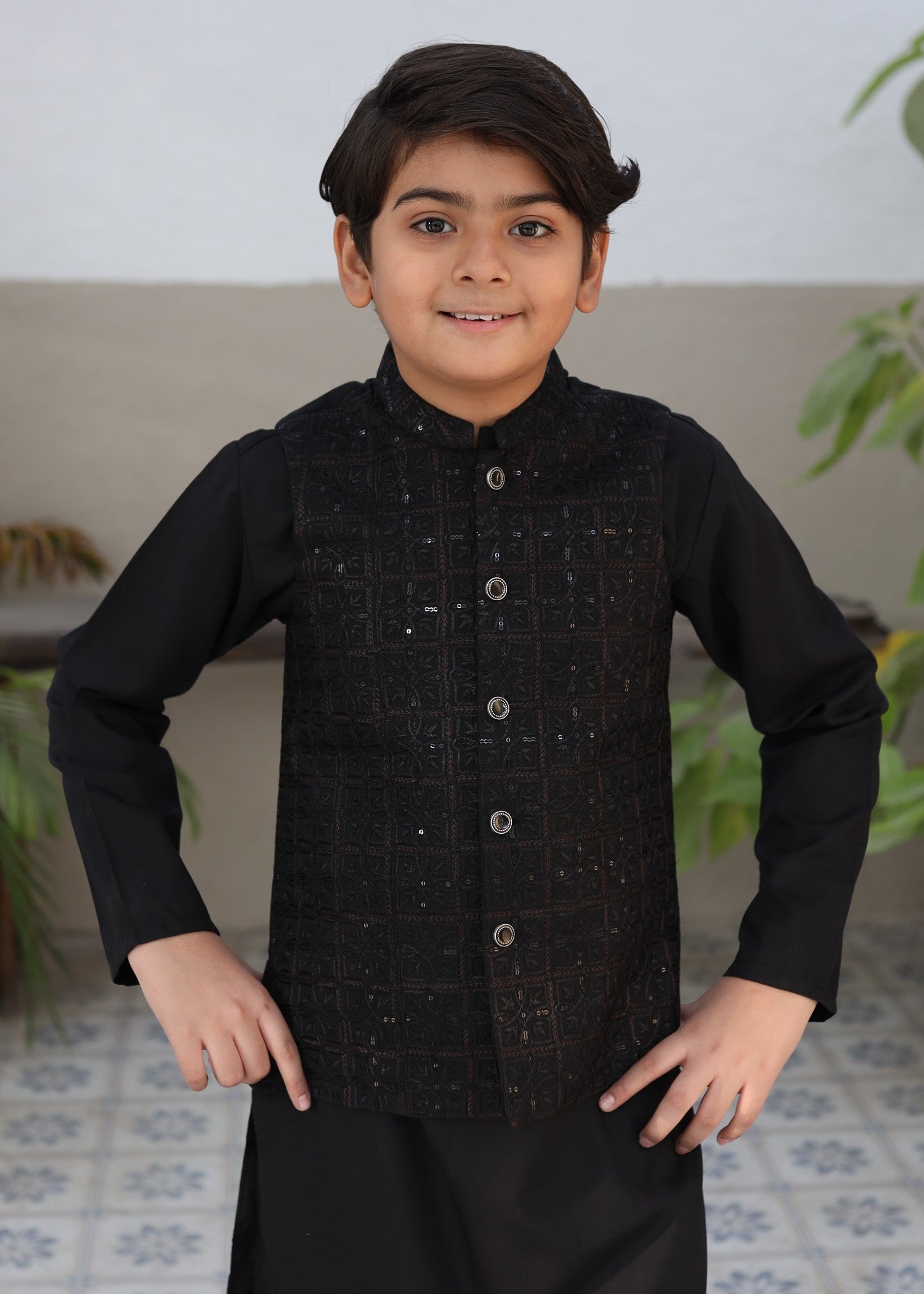 suiting Waistcoat in Onyx