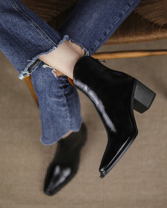 ESHLEY LEATHER BOOTS