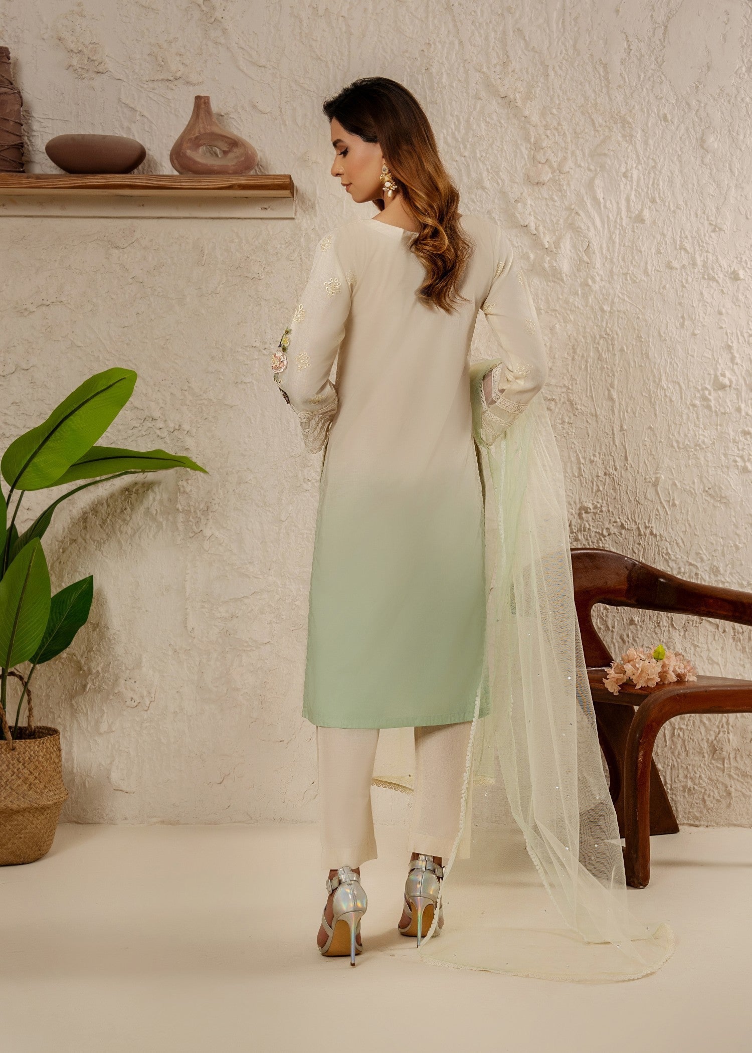 cotton Kurta Set in Multi