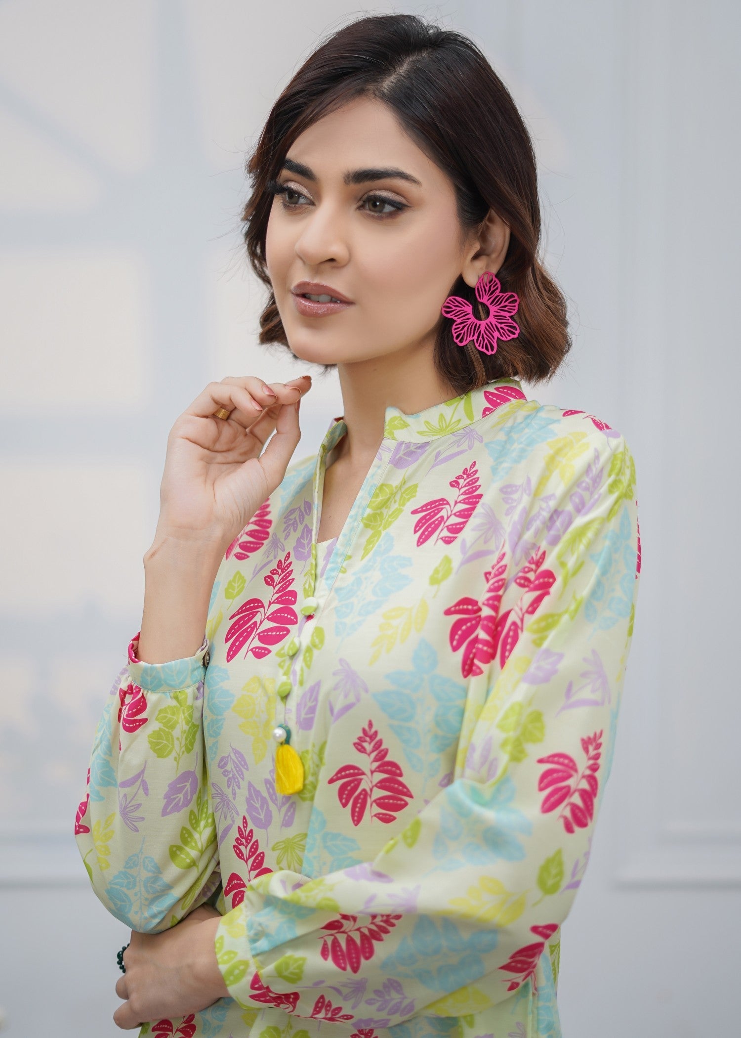 swiss lawn Co Ord Sets in Pink