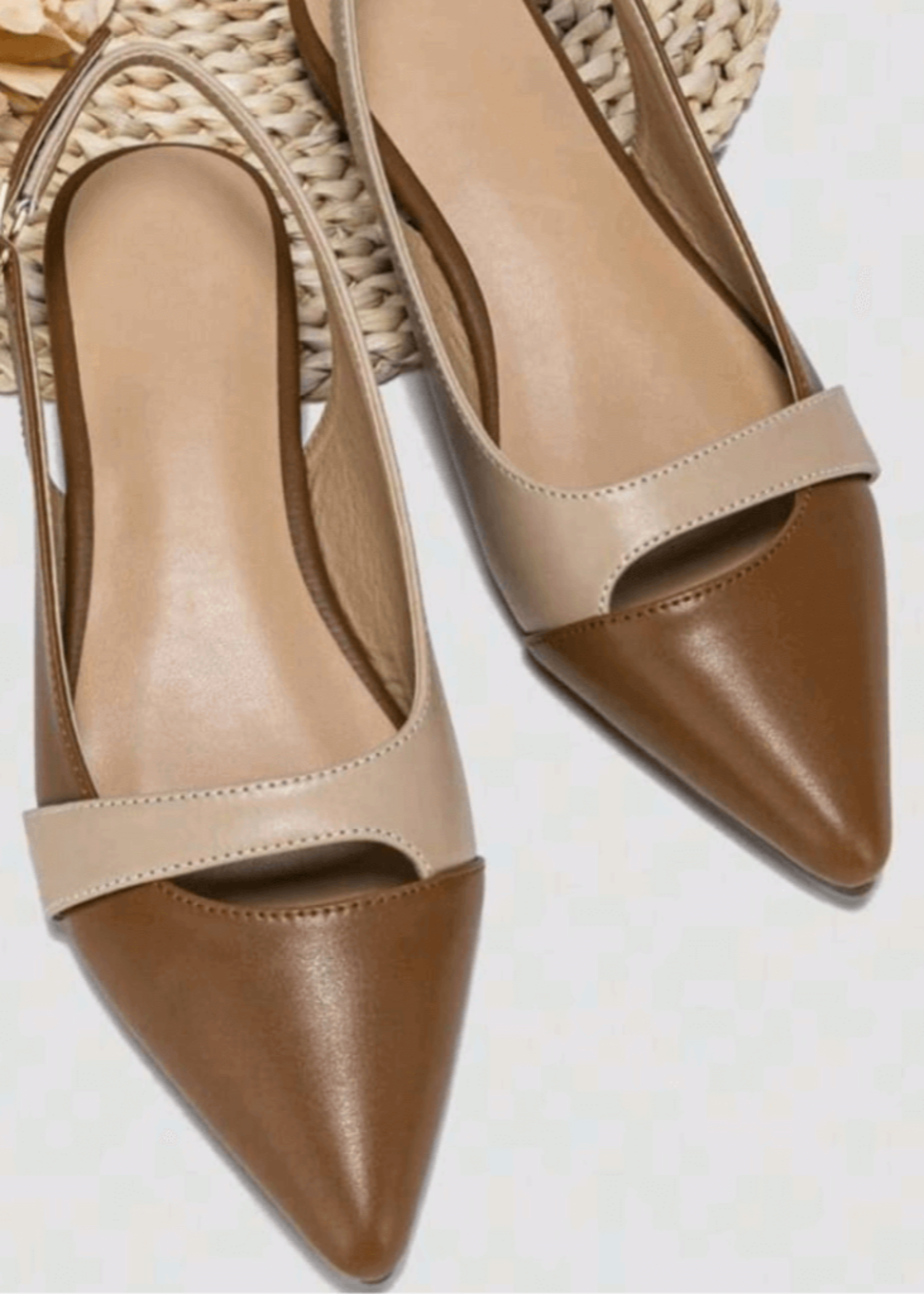 Mules in Camel brown by - High Quality Women Mules ABF4013