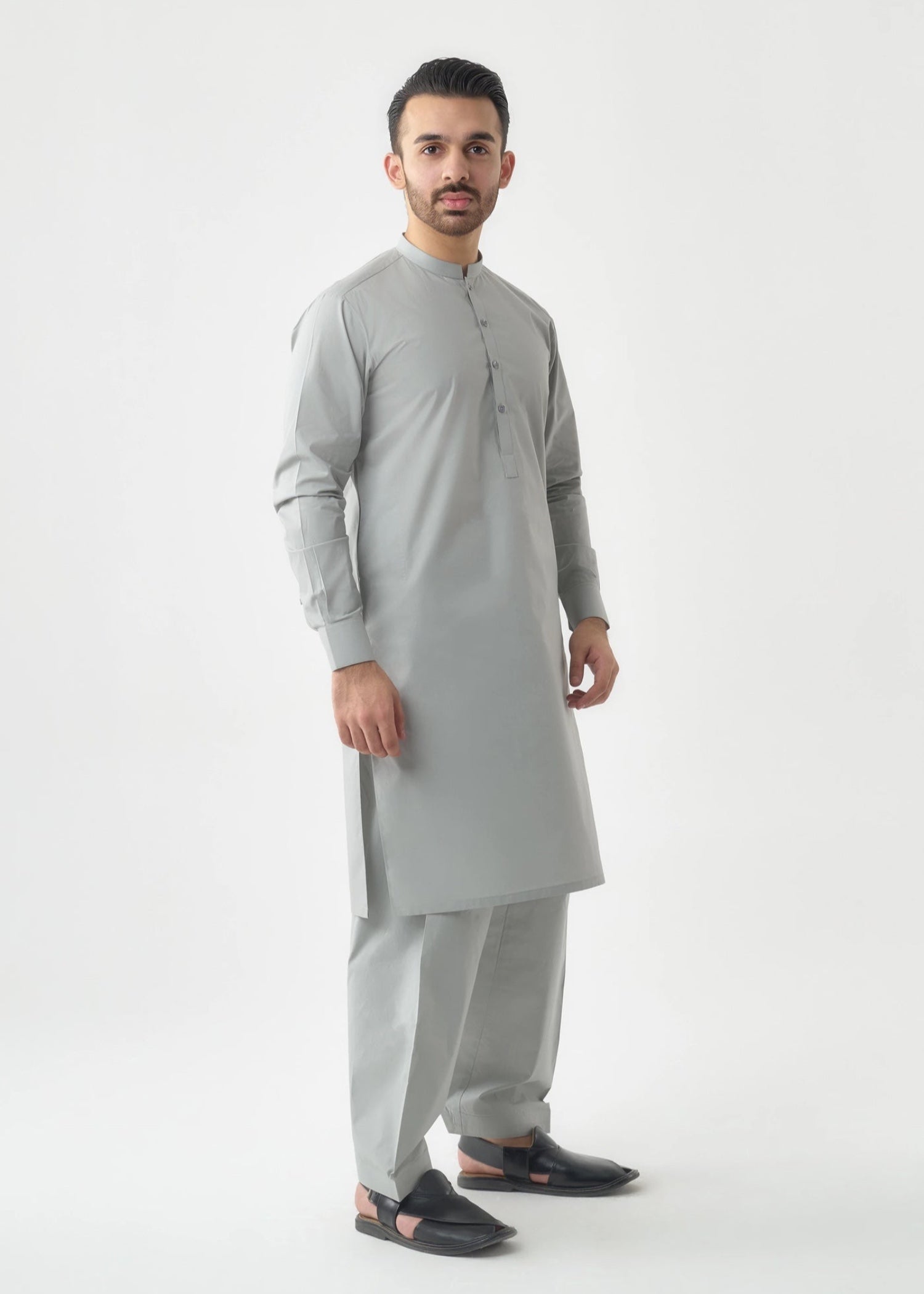 wash & wear Shalwar Kameez in Silver