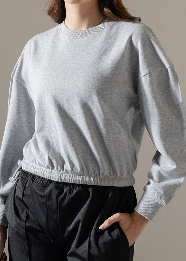 cotton Sweatshirt in Grey