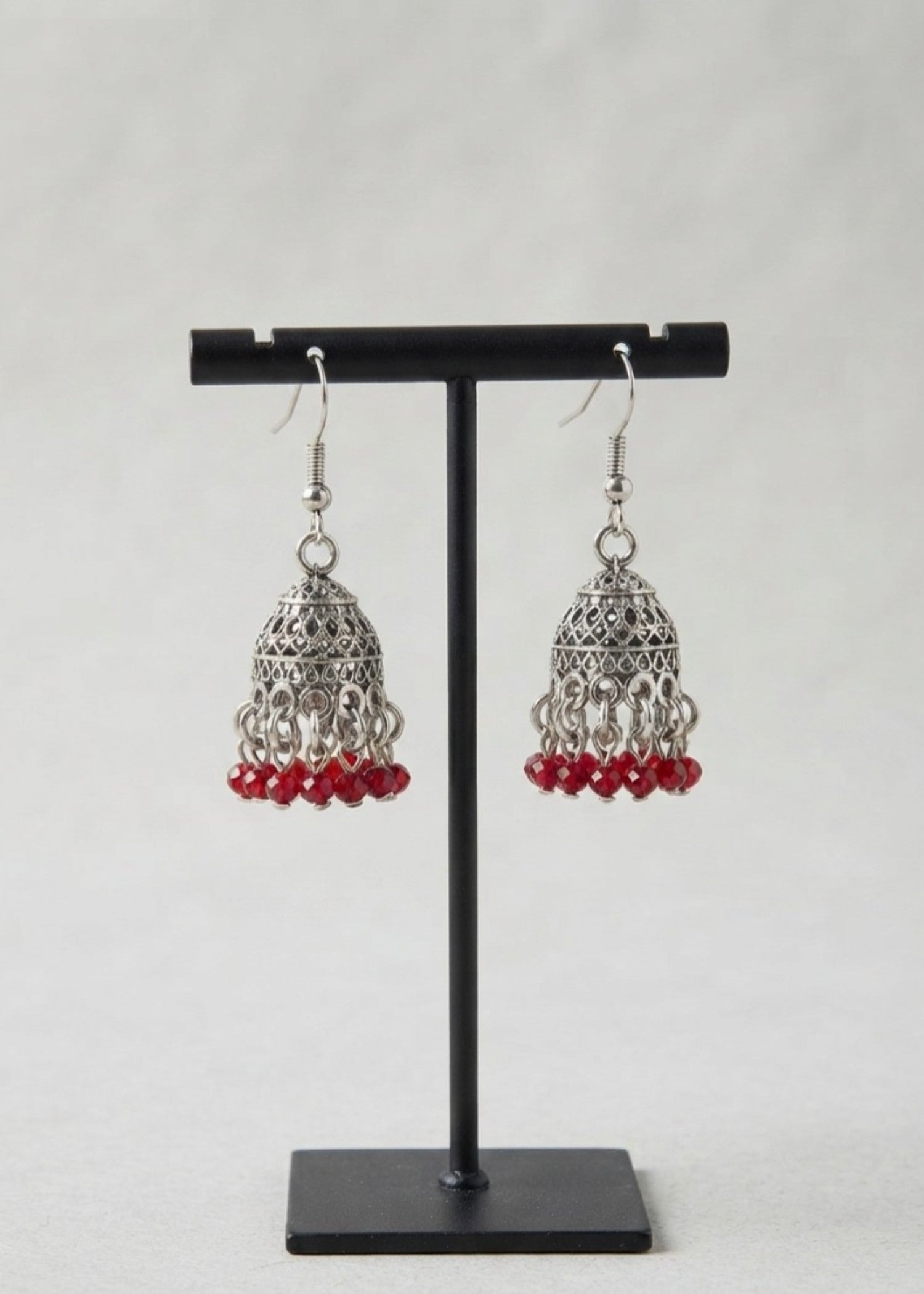Earrings in Ruby red Color by - Trendy Women Earrings KYZ8768