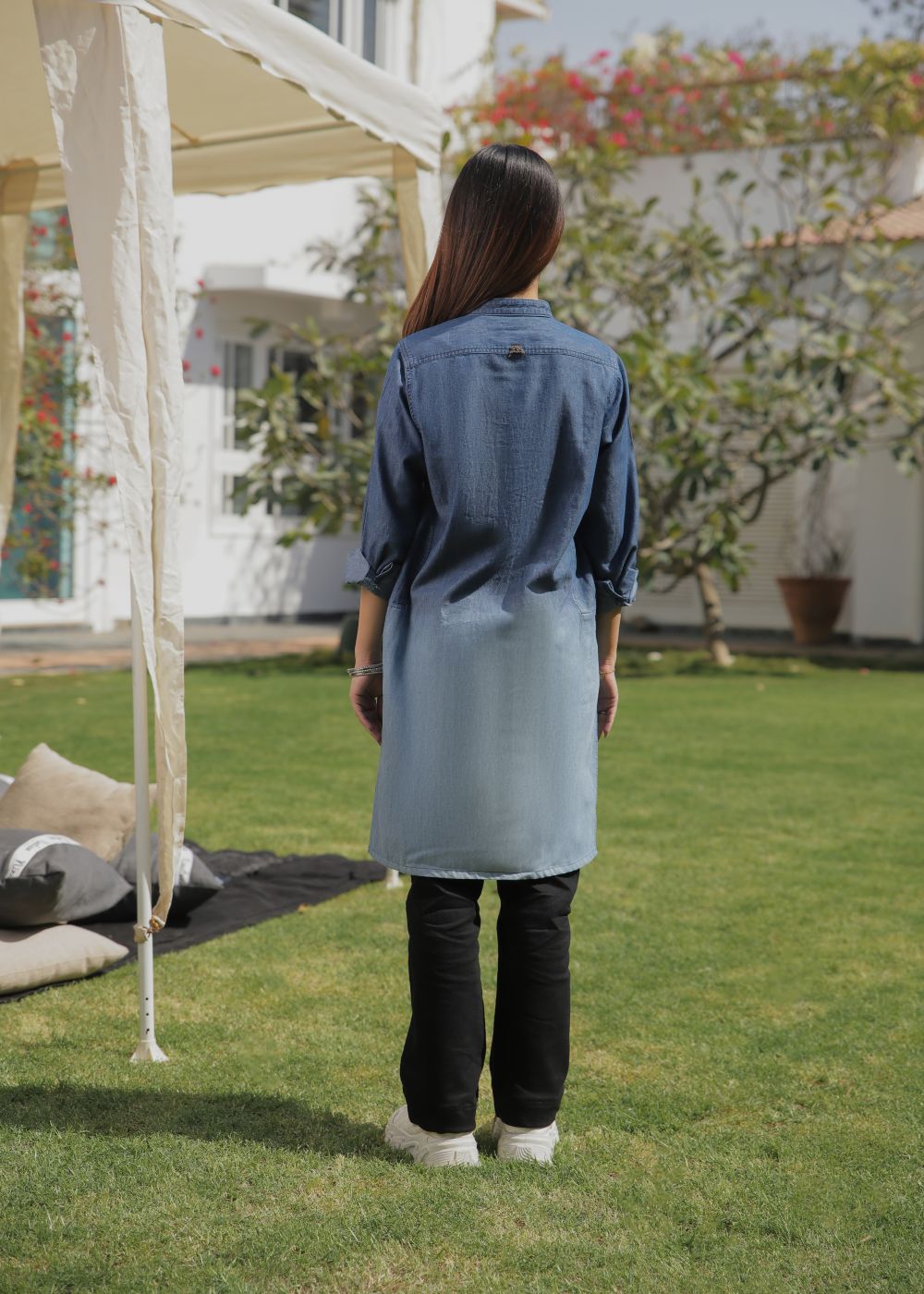 denim Kurti in Dark blue