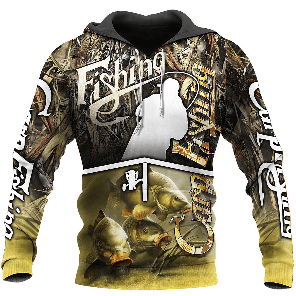 Fishing Enthusiasts Hoodie Digital Printing Outdoor Sports Loose Hoodie with Hood