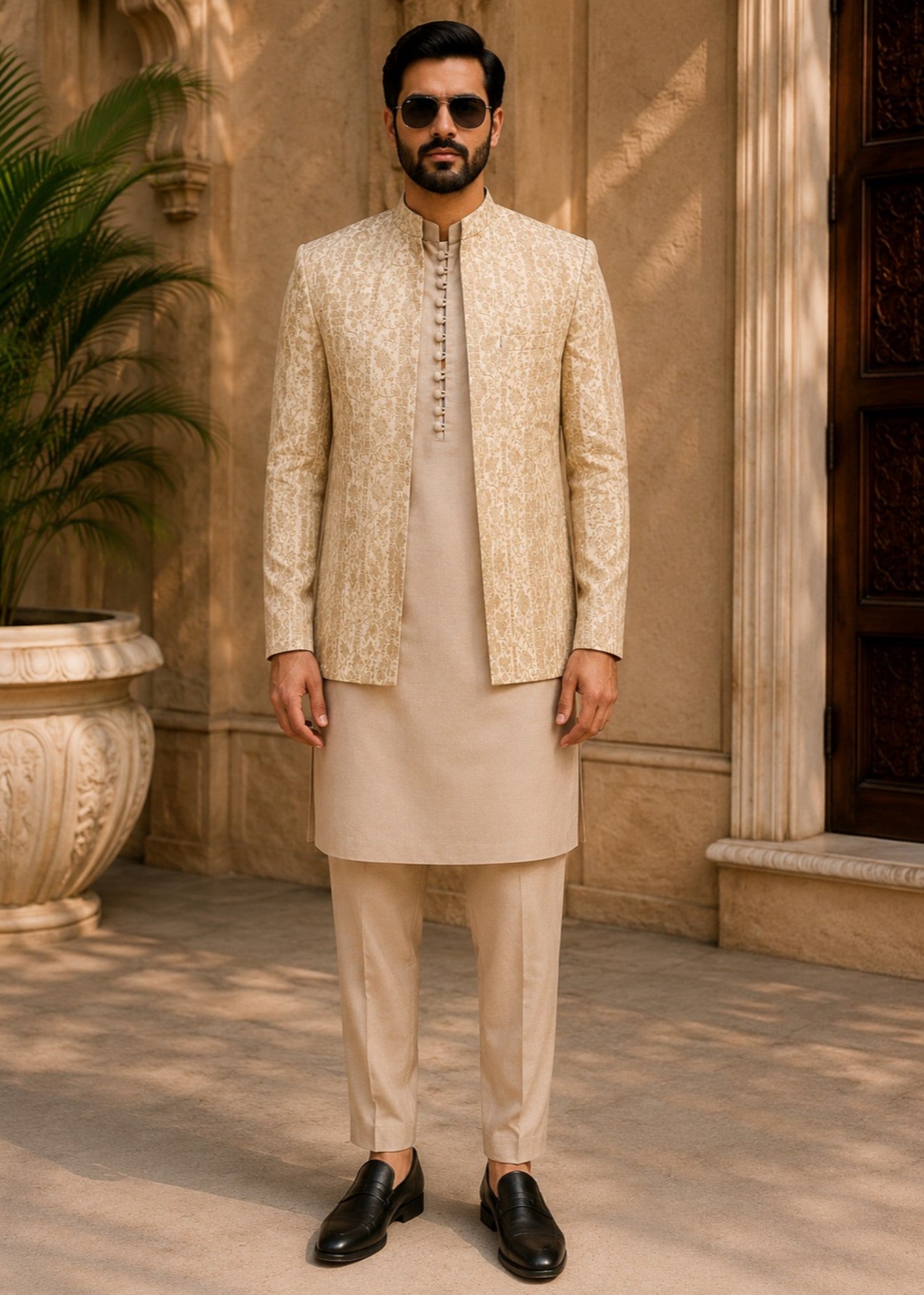 masuri Prince Coat in Beige