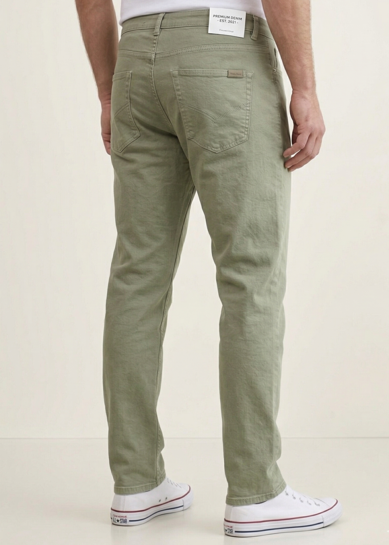 cotton Pants in Sage green