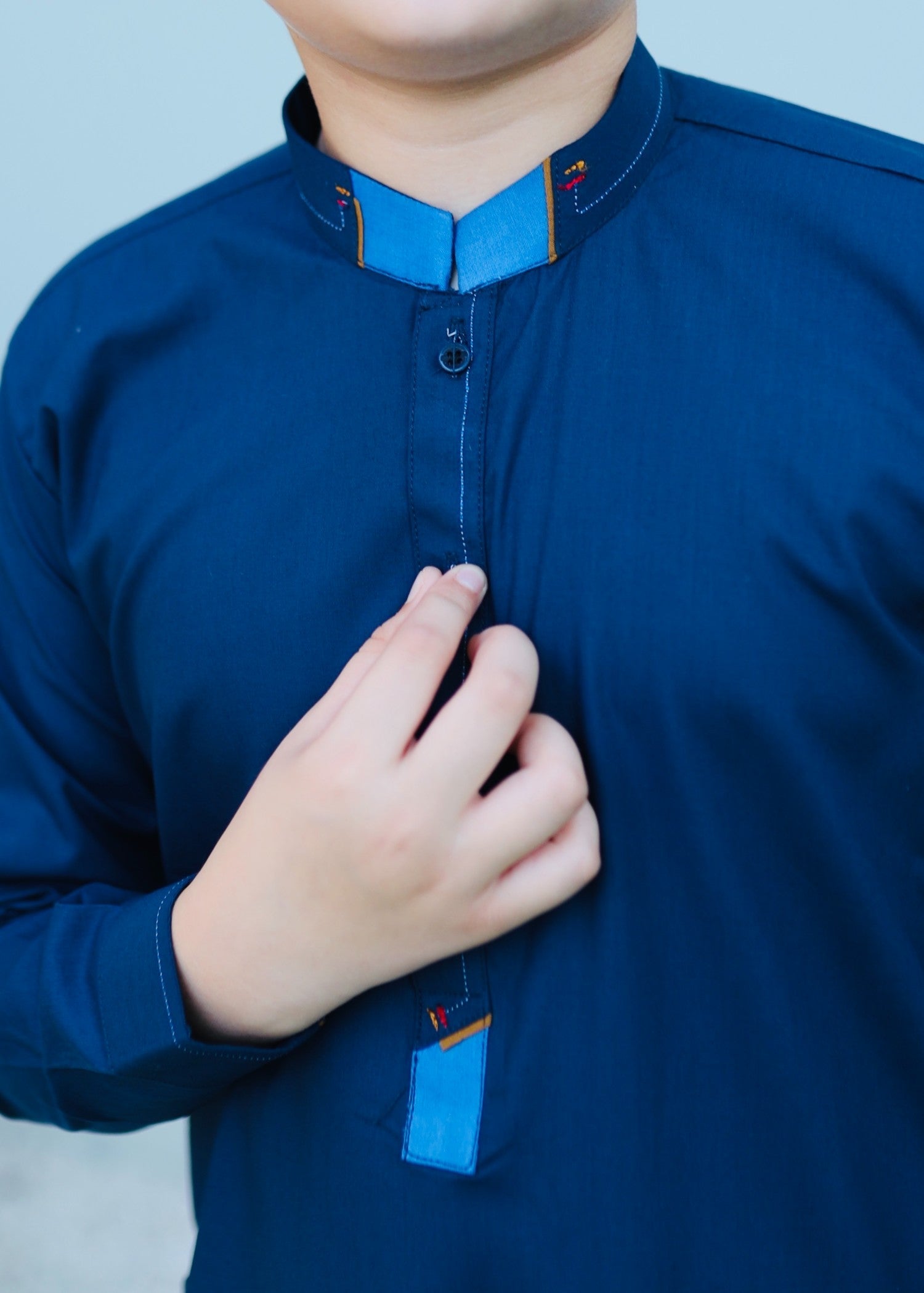 wash & wear Kurta Set in Sapphire blue