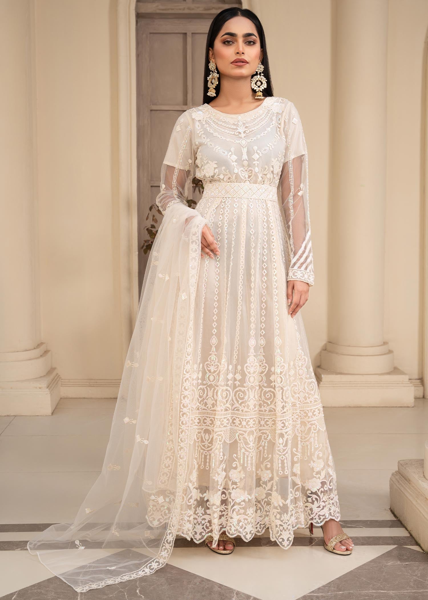 net Maxi in Off-white