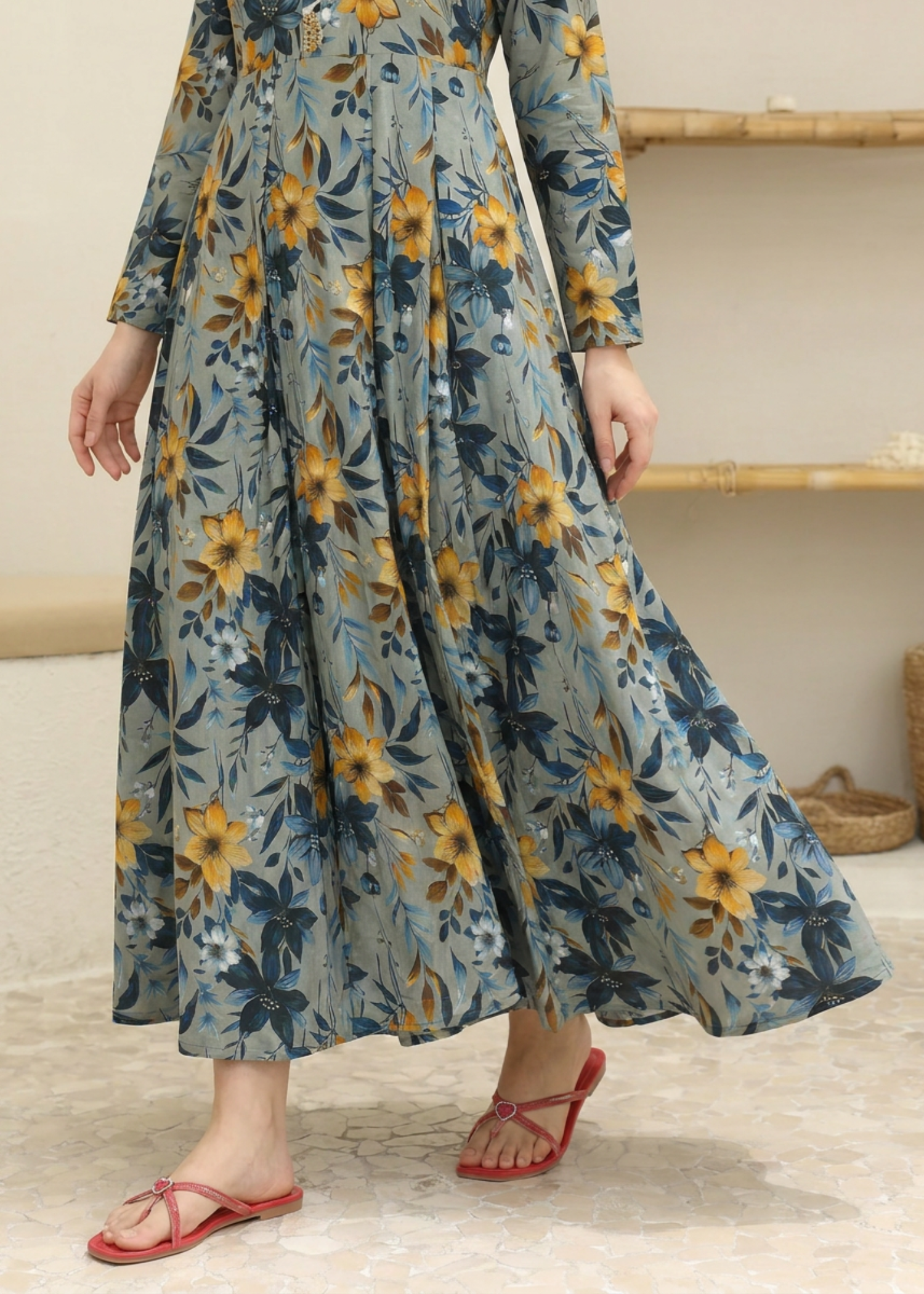 lawn Maxi in Steal grey