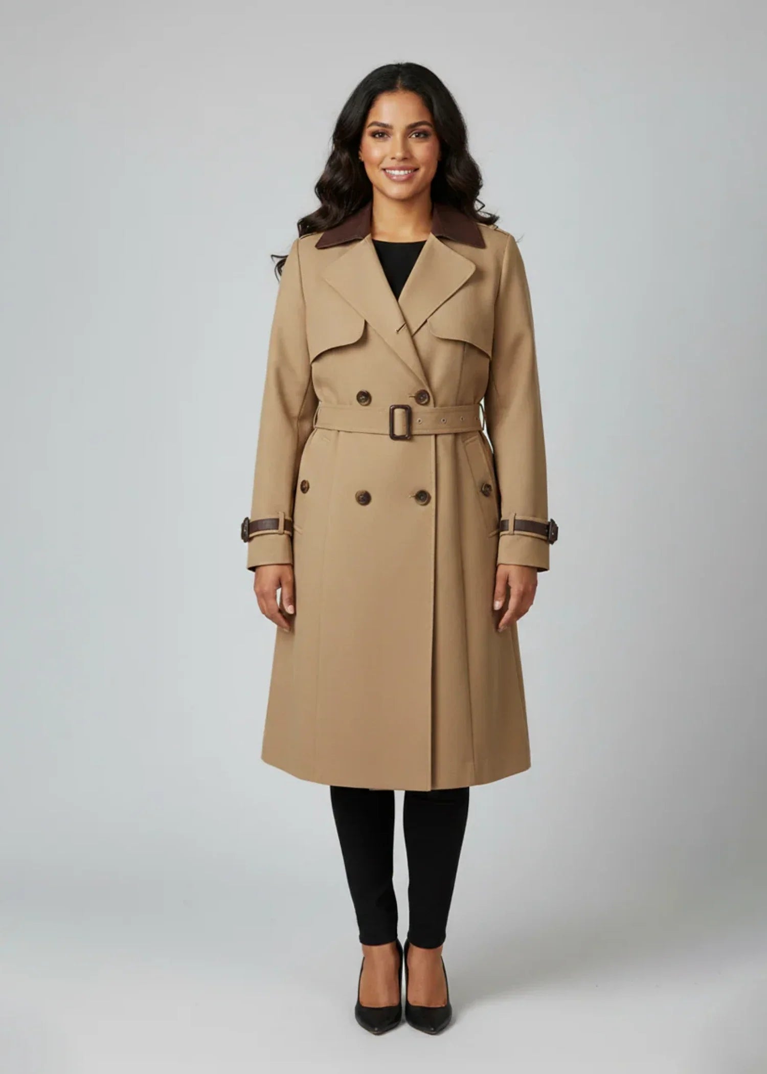 cotton Coat in Beige