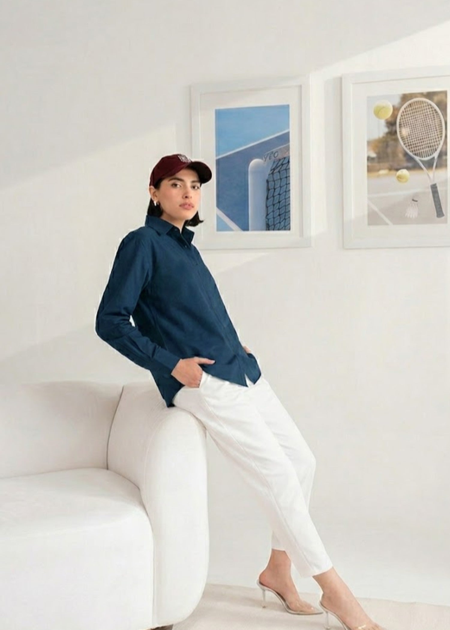 cotton Top in Dark blue
