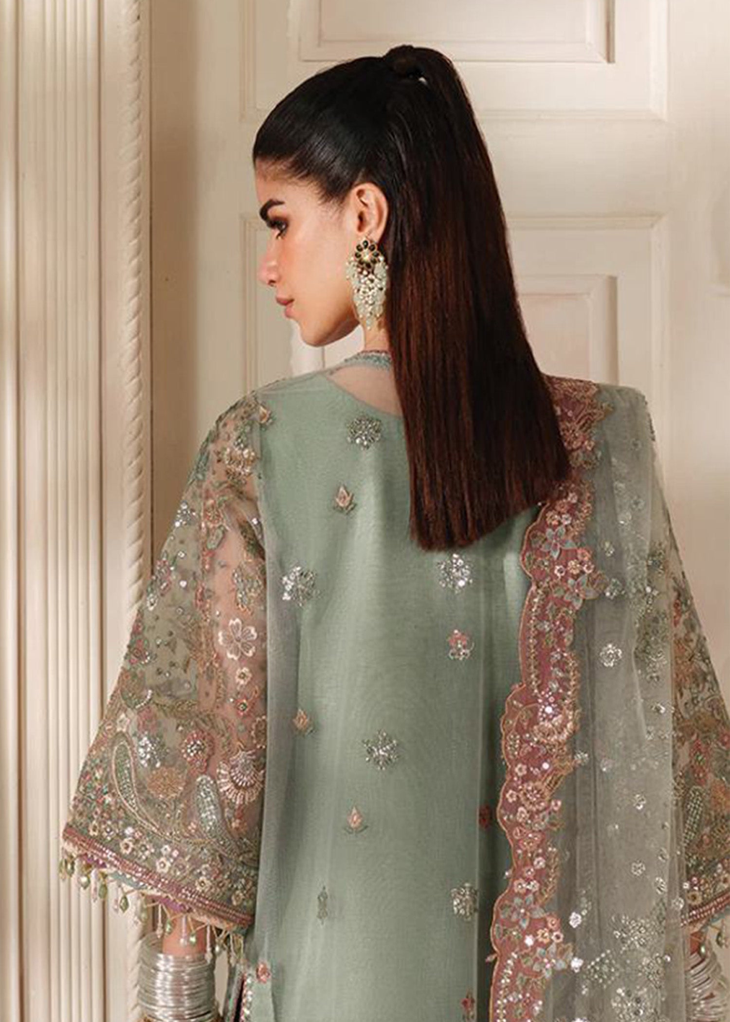net Unstitched in Pastel green