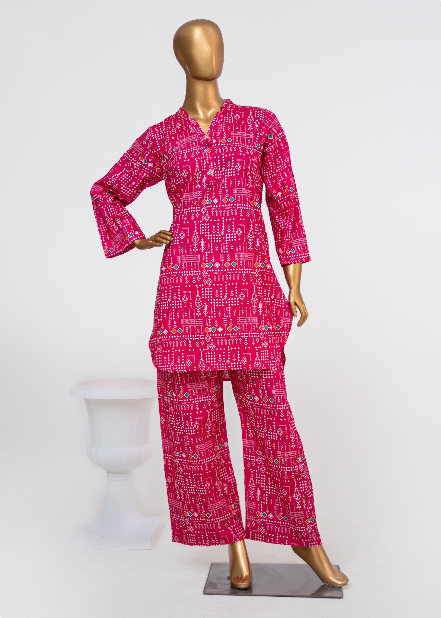 lawn Co Ord Sets in Hot pink