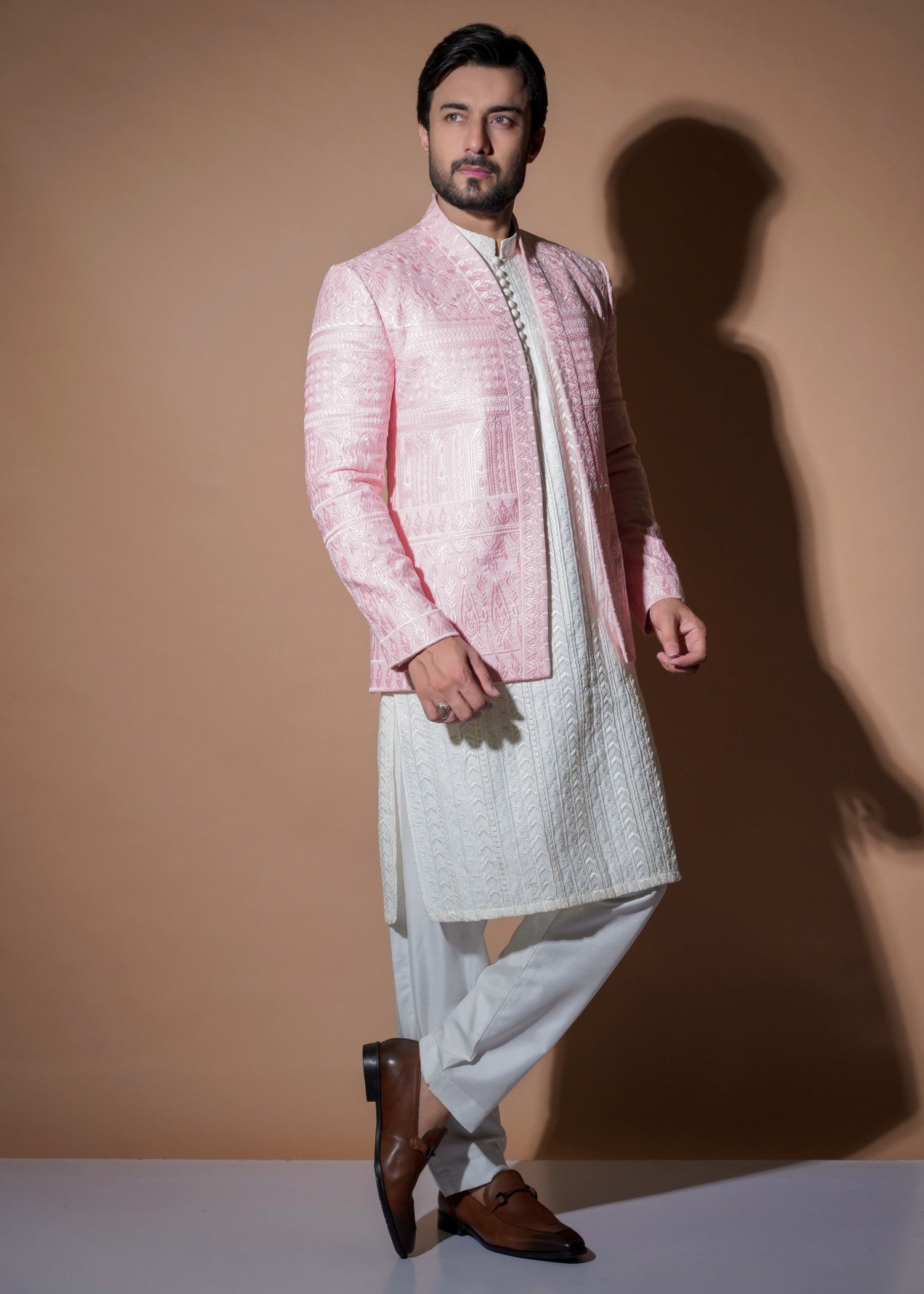 tropical Prince Coat in Blush pink